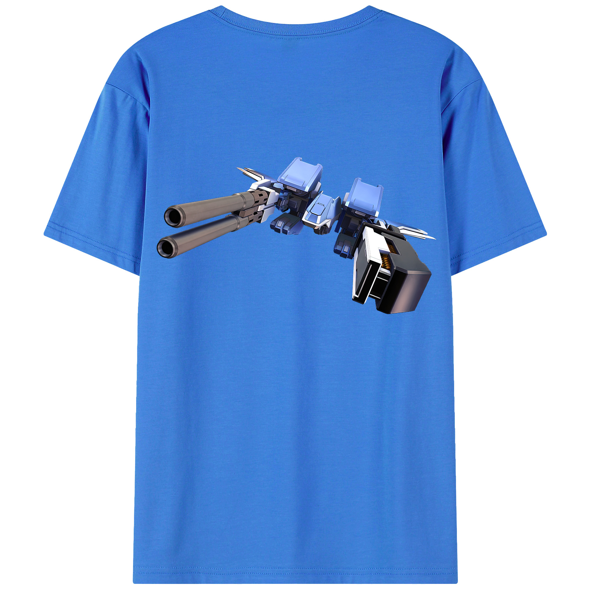 （画像用） 機動戦士ガンダム Mobile Suit Gundam 綿100％ メンズ半袖Tシャツ（バックプリント） 通気性