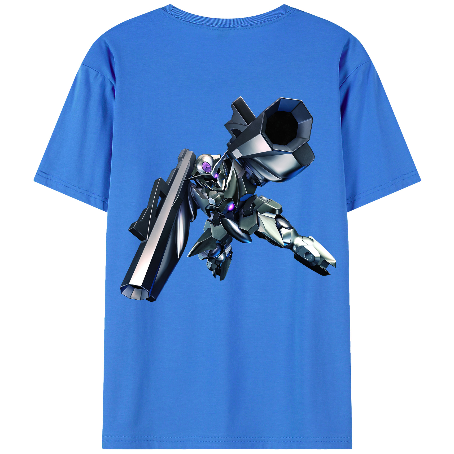 （画像用） 機動戦士ガンダム Mobile Suit Gundam 綿100％ メンズ半袖Tシャツ（バックプリント） 通気性