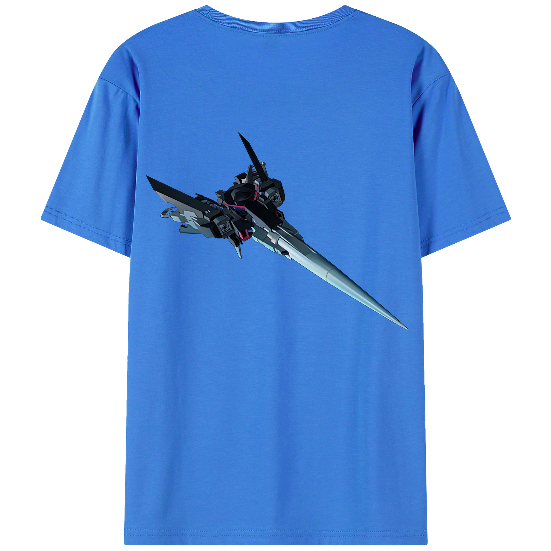 （画像用） 機動戦士ガンダム Mobile Suit Gundam 綿100％ メンズ半袖Tシャツ（バックプリント） 通気性