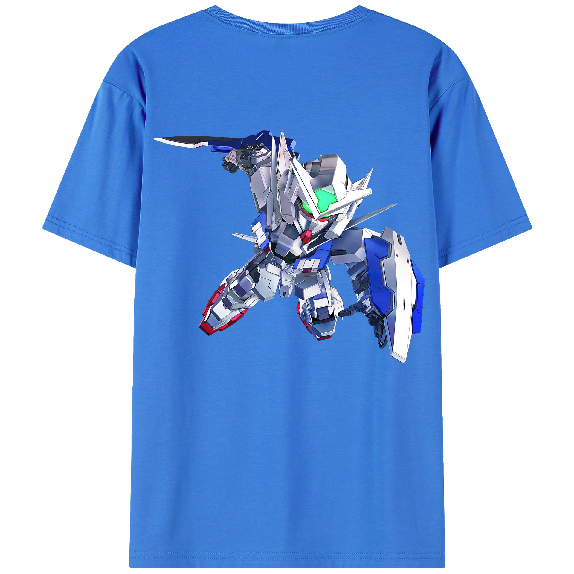 （画像用） 機動戦士ガンダム Mobile Suit Gundam 綿100％ メンズ半袖Tシャツ（バックプリント） 通気性