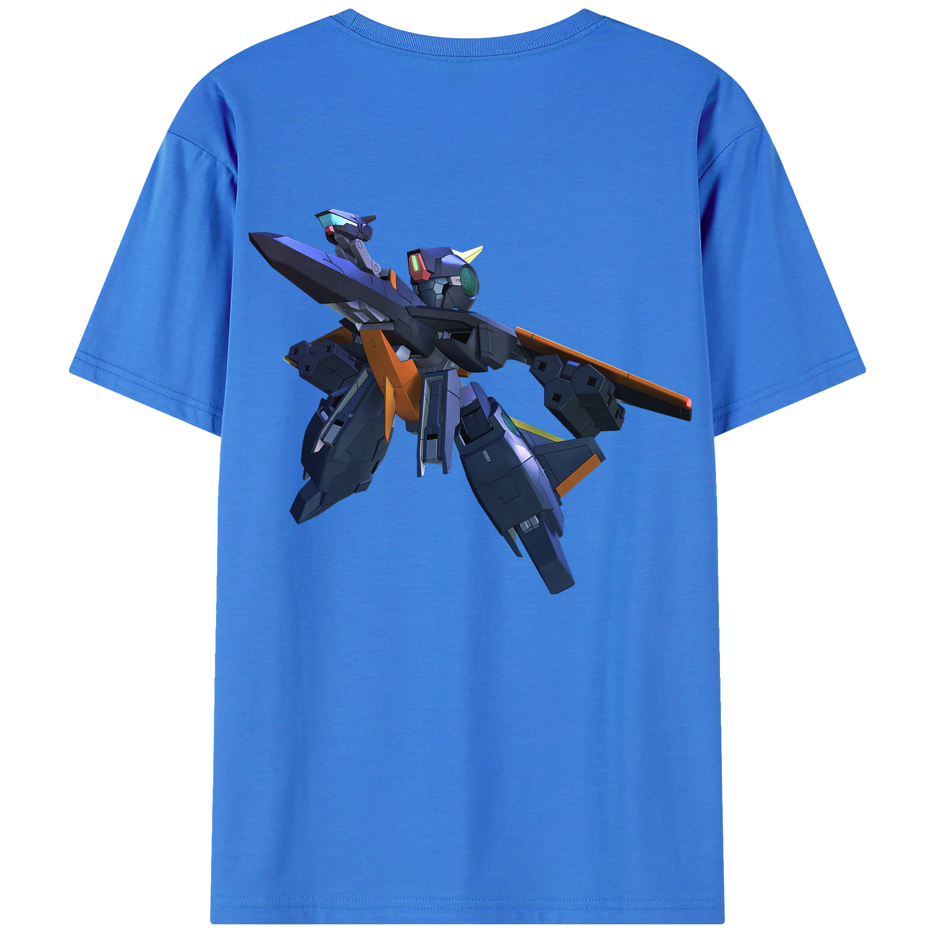 （画像用） 機動戦士ガンダム Mobile Suit Gundam 綿100％ メンズ半袖Tシャツ（バックプリント） 通気性