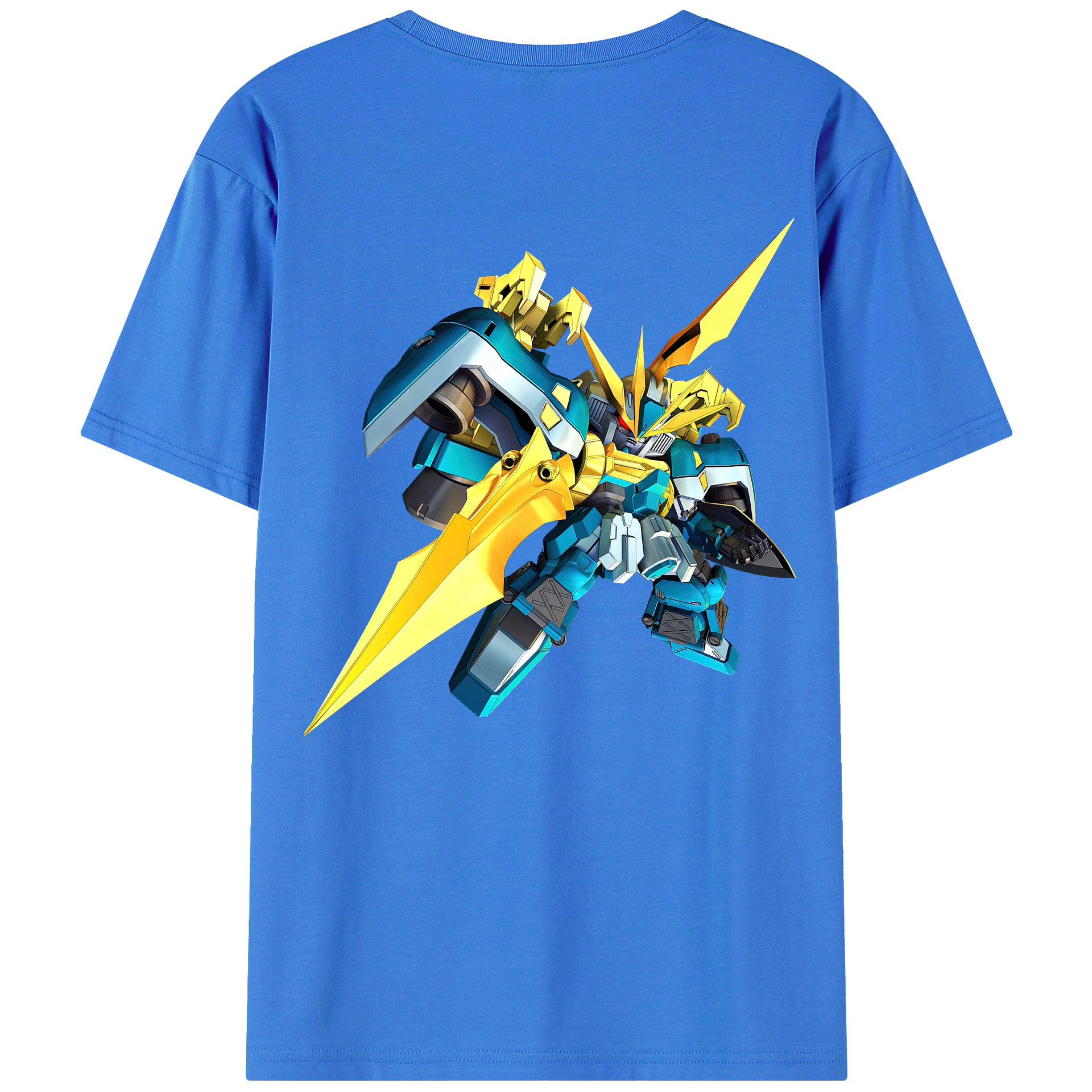 （画像用） 機動戦士ガンダム Mobile Suit Gundam 綿100％ メンズ半袖Tシャツ（バックプリント） 通気性