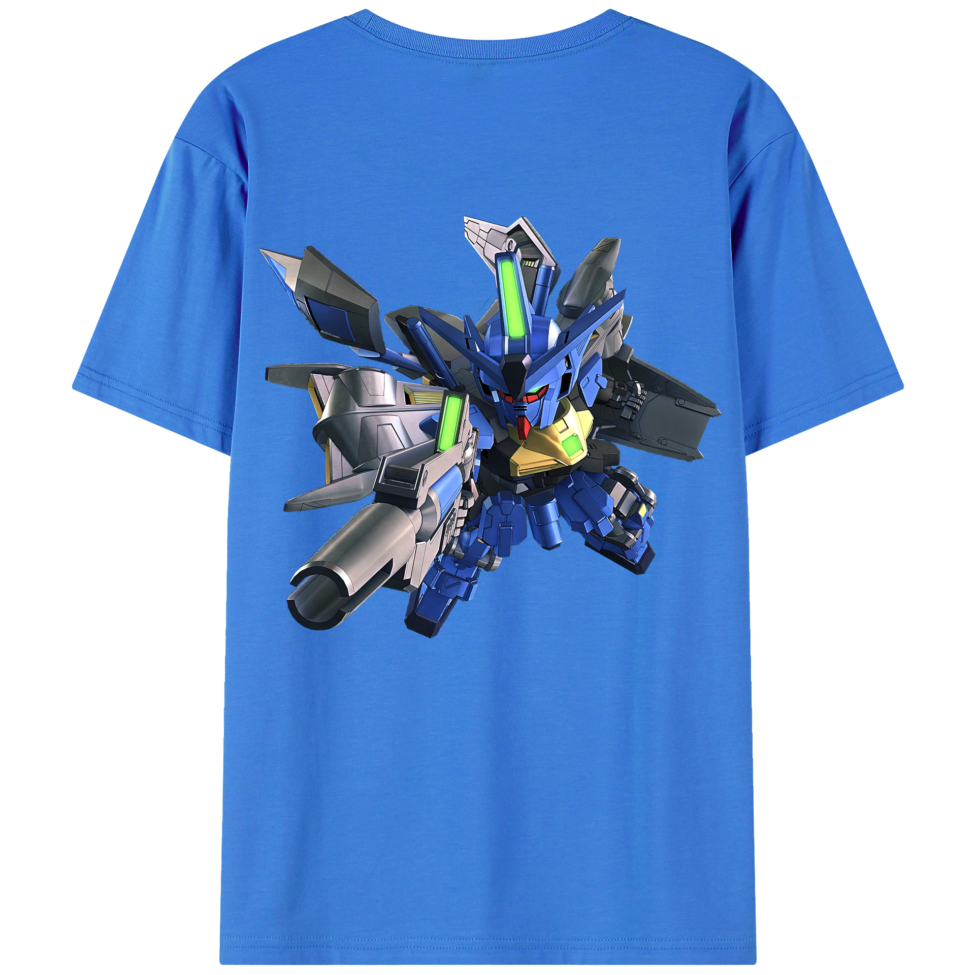 （画像用） 機動戦士ガンダム Mobile Suit Gundam 綿100％ メンズ半袖Tシャツ（バックプリント） 通気性