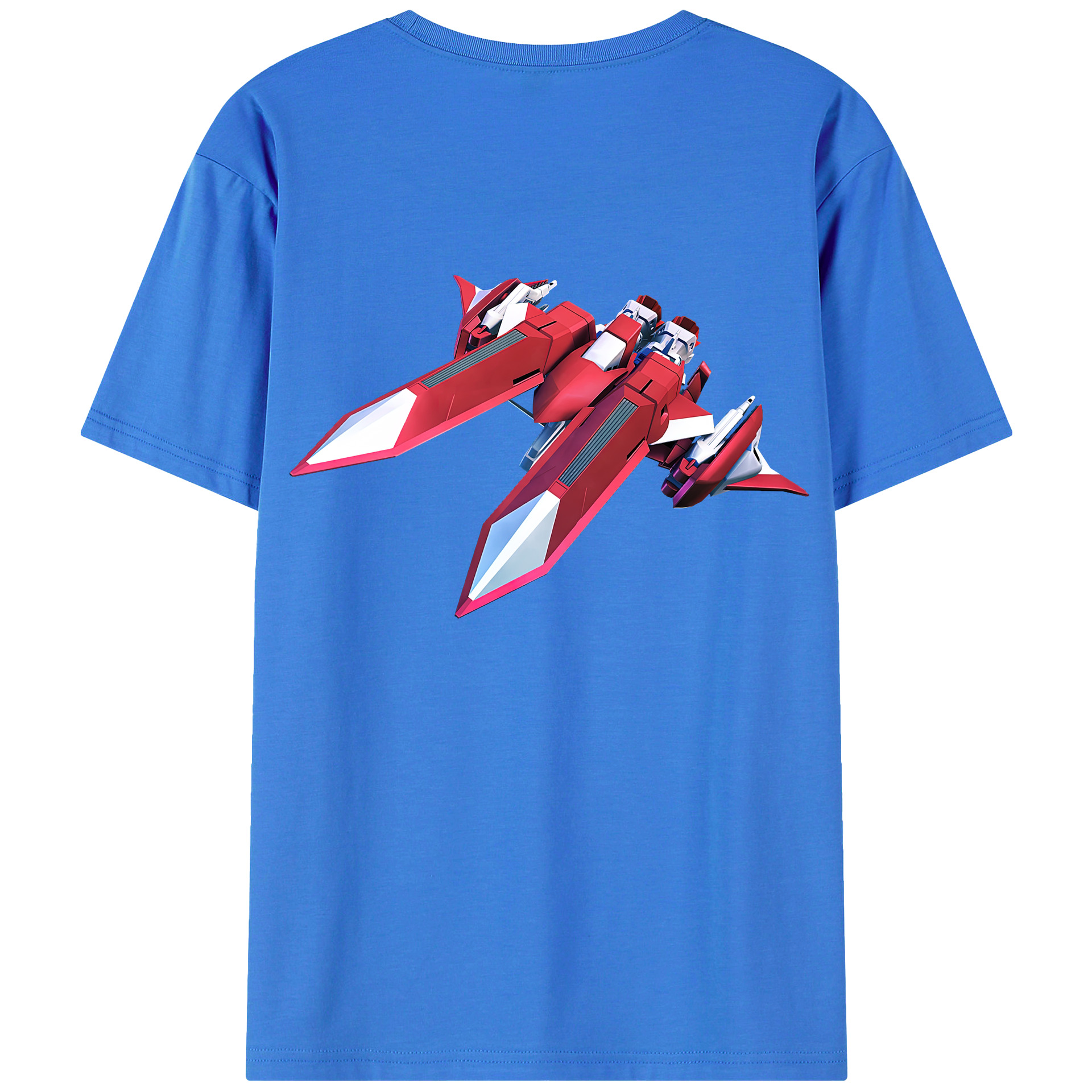 （画像用） 機動戦士ガンダム Mobile Suit Gundam 綿100％ メンズ半袖Tシャツ（バックプリント） 通気性