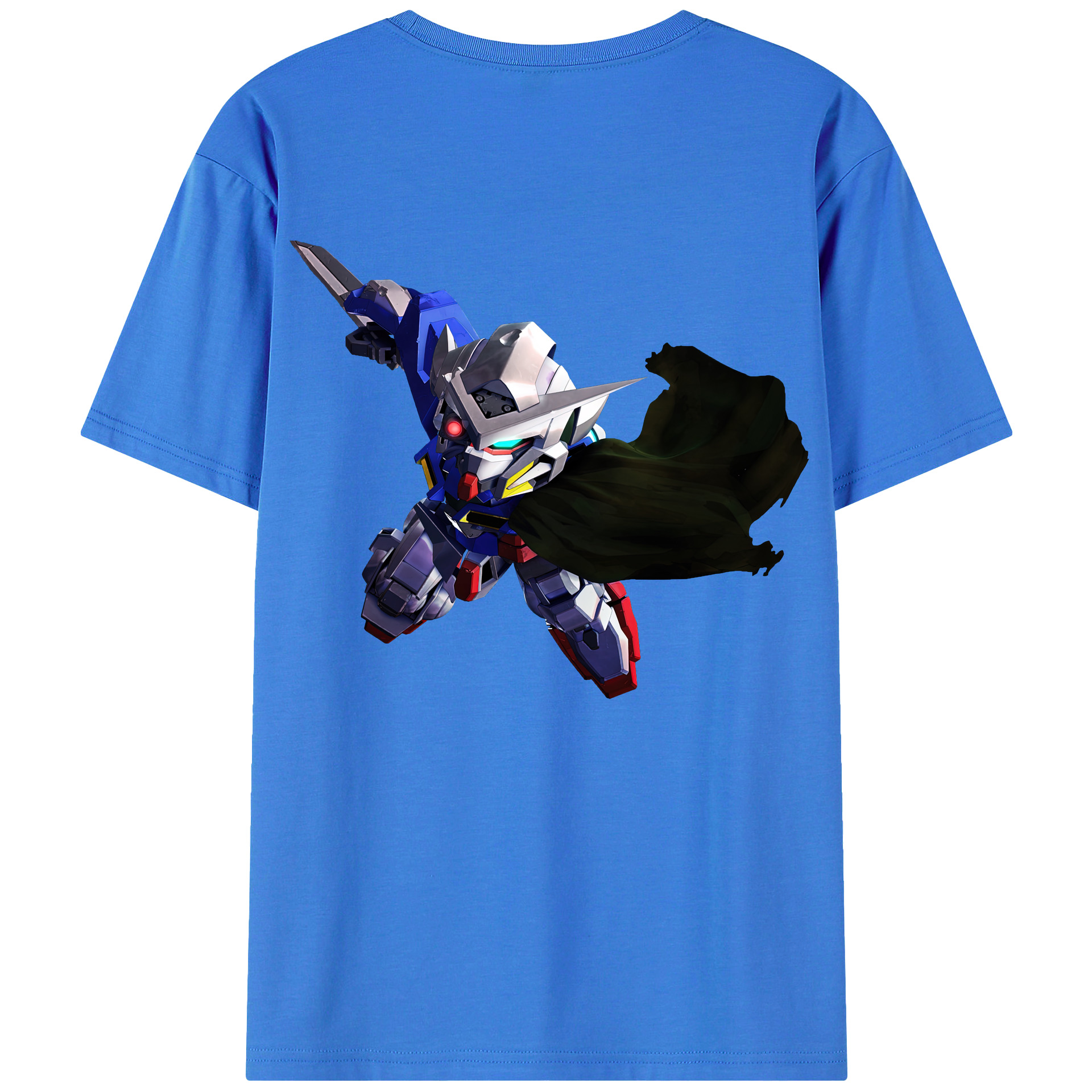 （画像用） 機動戦士ガンダム Mobile Suit Gundam 綿100％ メンズ半袖Tシャツ（バックプリント） 通気性