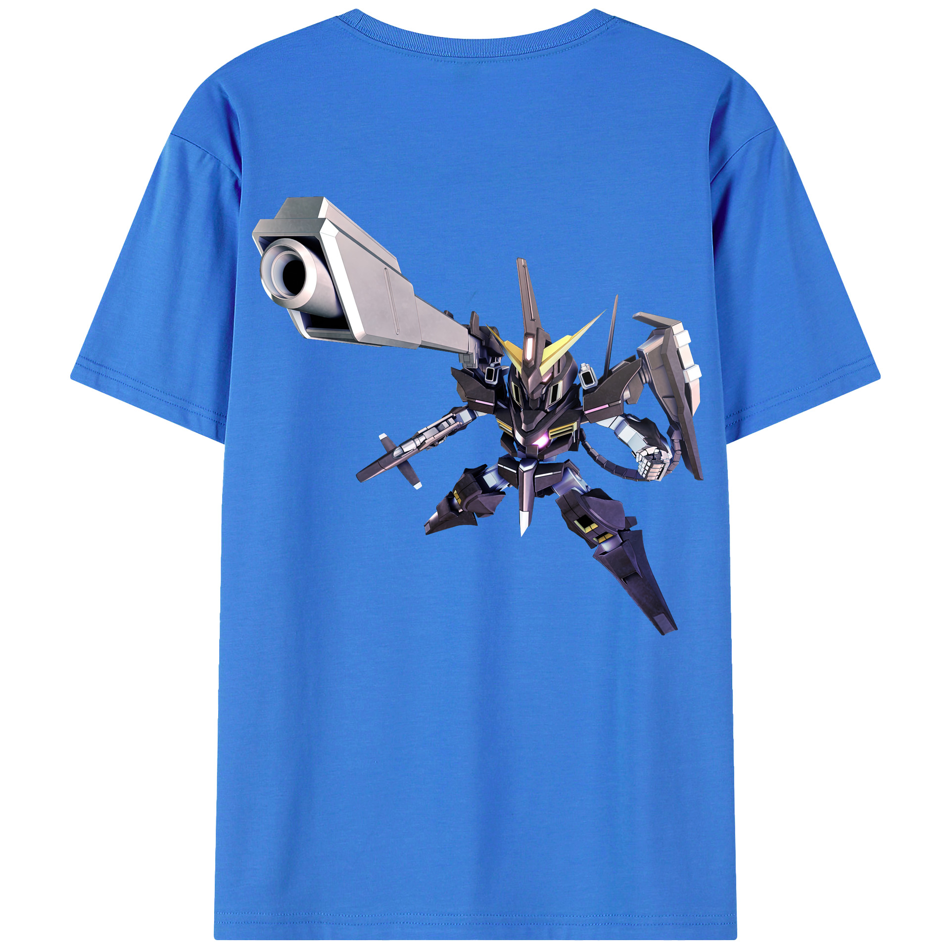 （画像用） 機動戦士ガンダム Mobile Suit Gundam 綿100％ メンズ半袖Tシャツ（バックプリント） 通気性