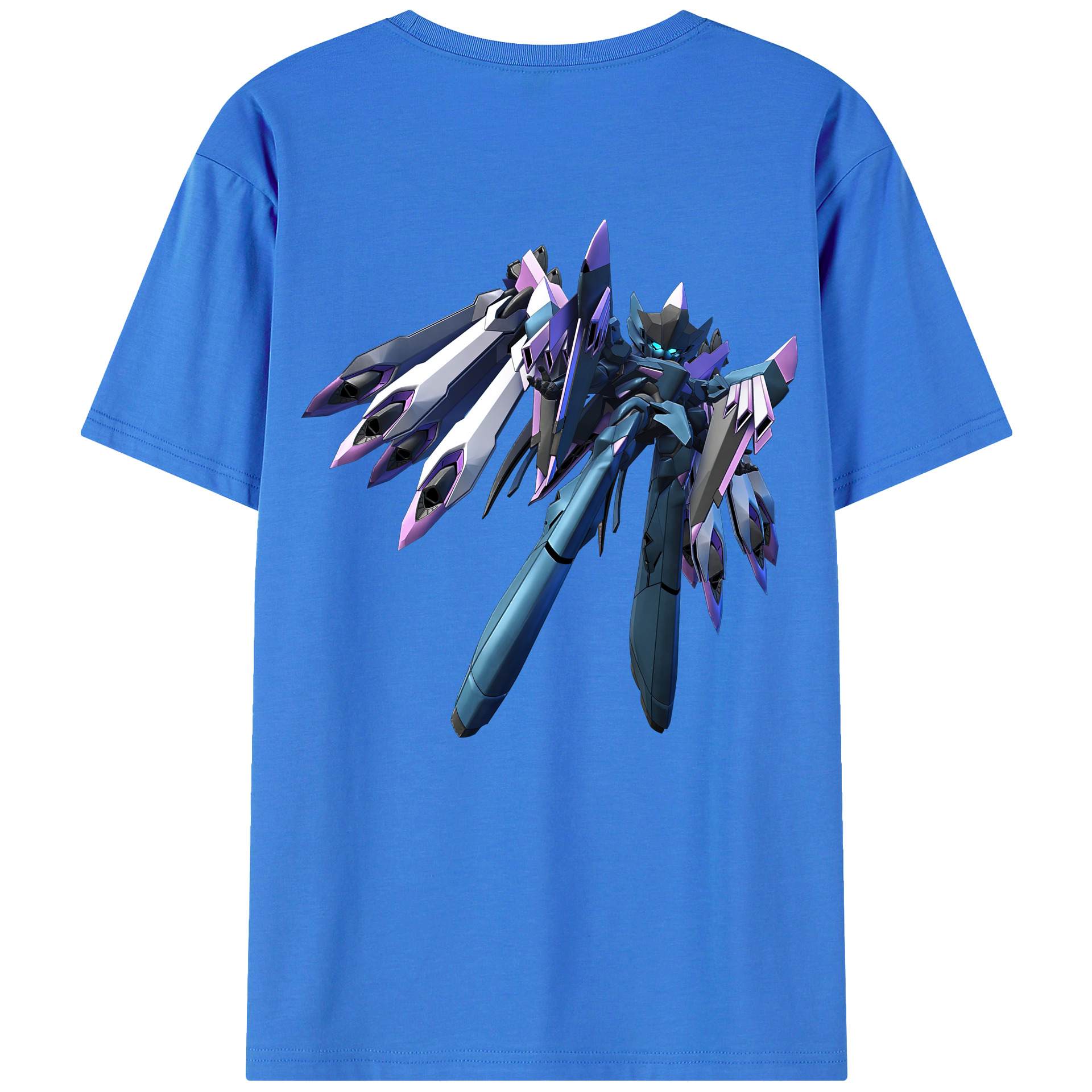 （画像用） 機動戦士ガンダム Mobile Suit Gundam 綿100％ メンズ半袖Tシャツ（バックプリント） 通気性