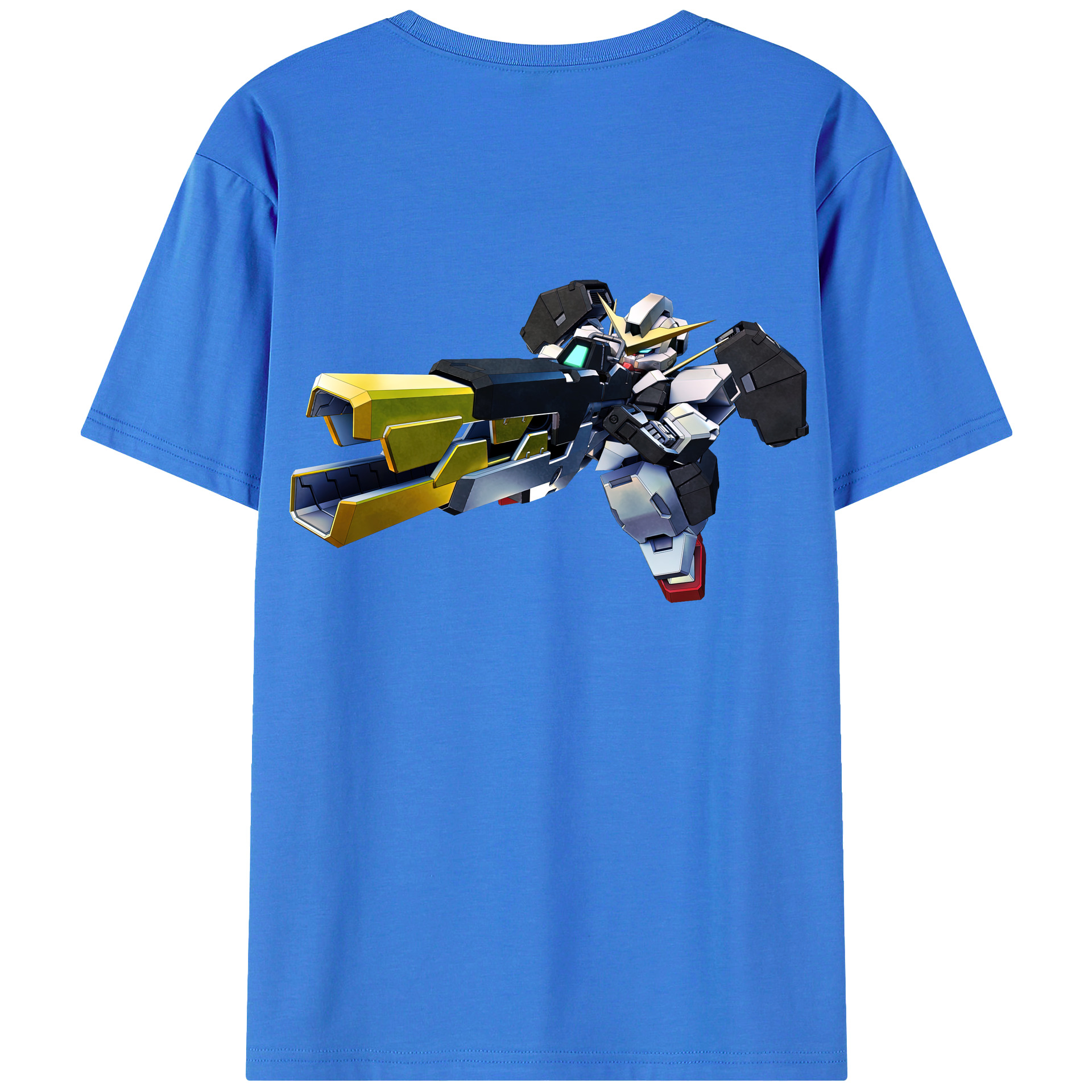 （画像用） 機動戦士ガンダム Mobile Suit Gundam 綿100％ メンズ半袖Tシャツ（バックプリント） 通気性