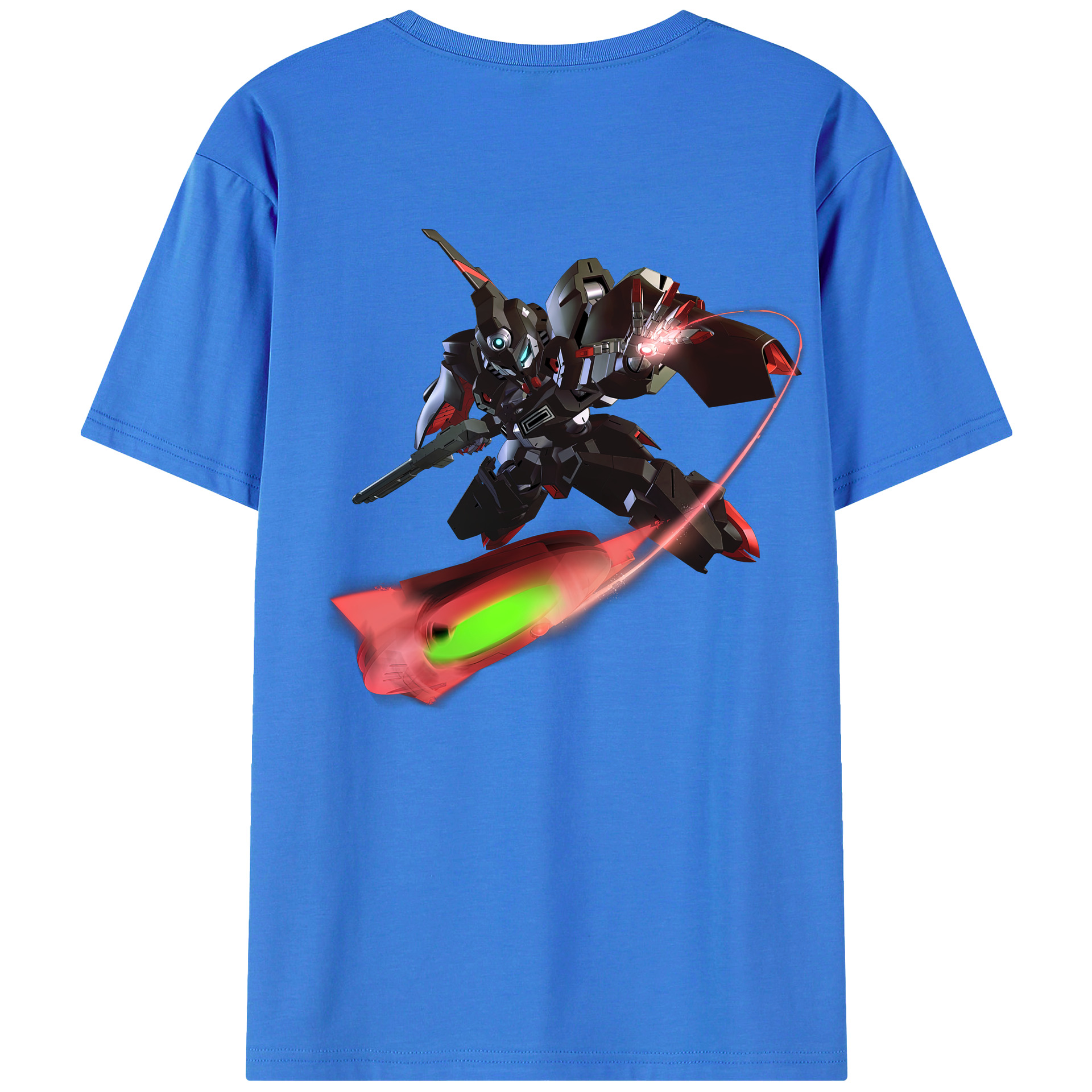 （画像用） 機動戦士ガンダム Mobile Suit Gundam 綿100％ メンズ半袖Tシャツ（バックプリント） 通気性