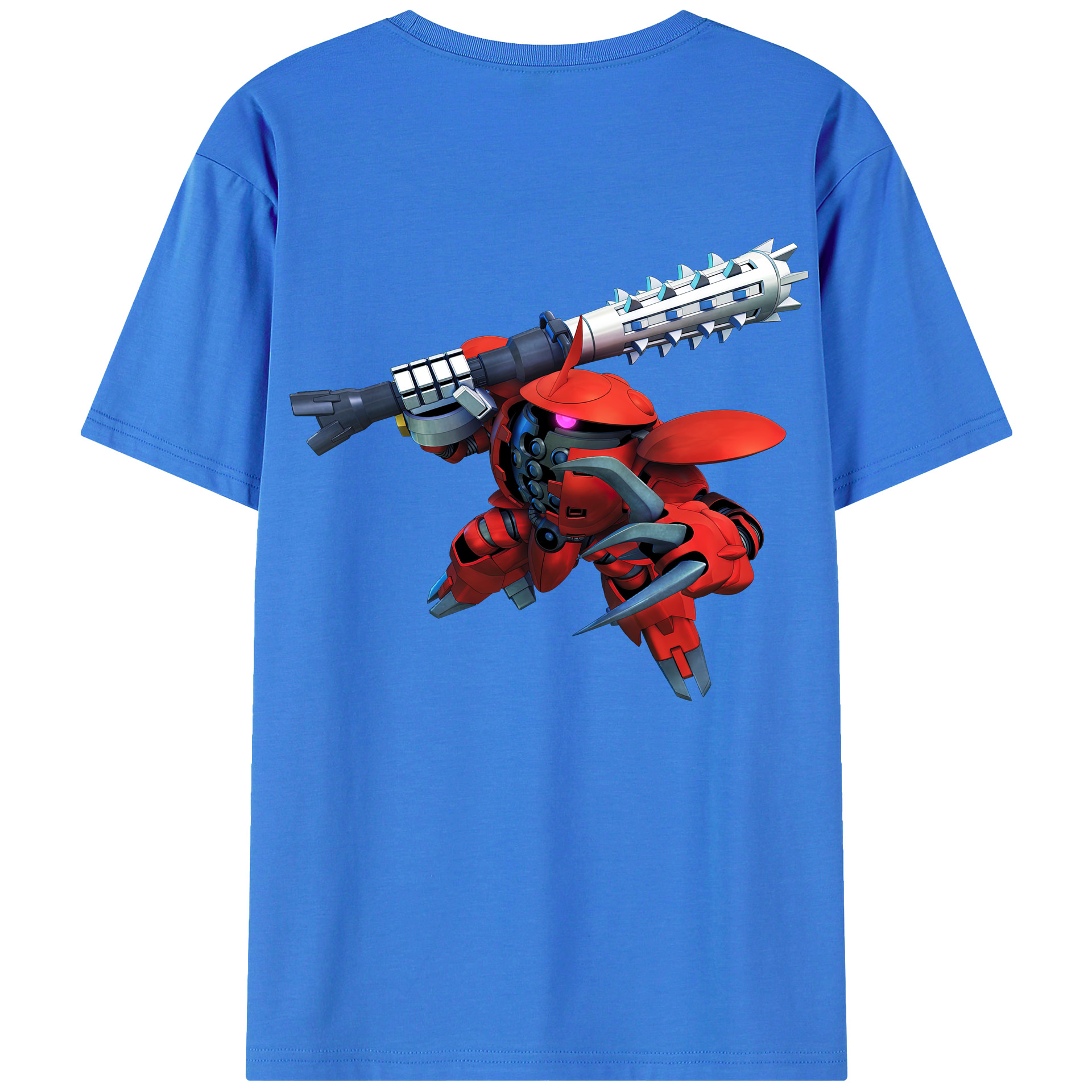 （画像用） 機動戦士ガンダム Mobile Suit Gundam 綿100％ メンズ半袖Tシャツ（バックプリント） 通気性