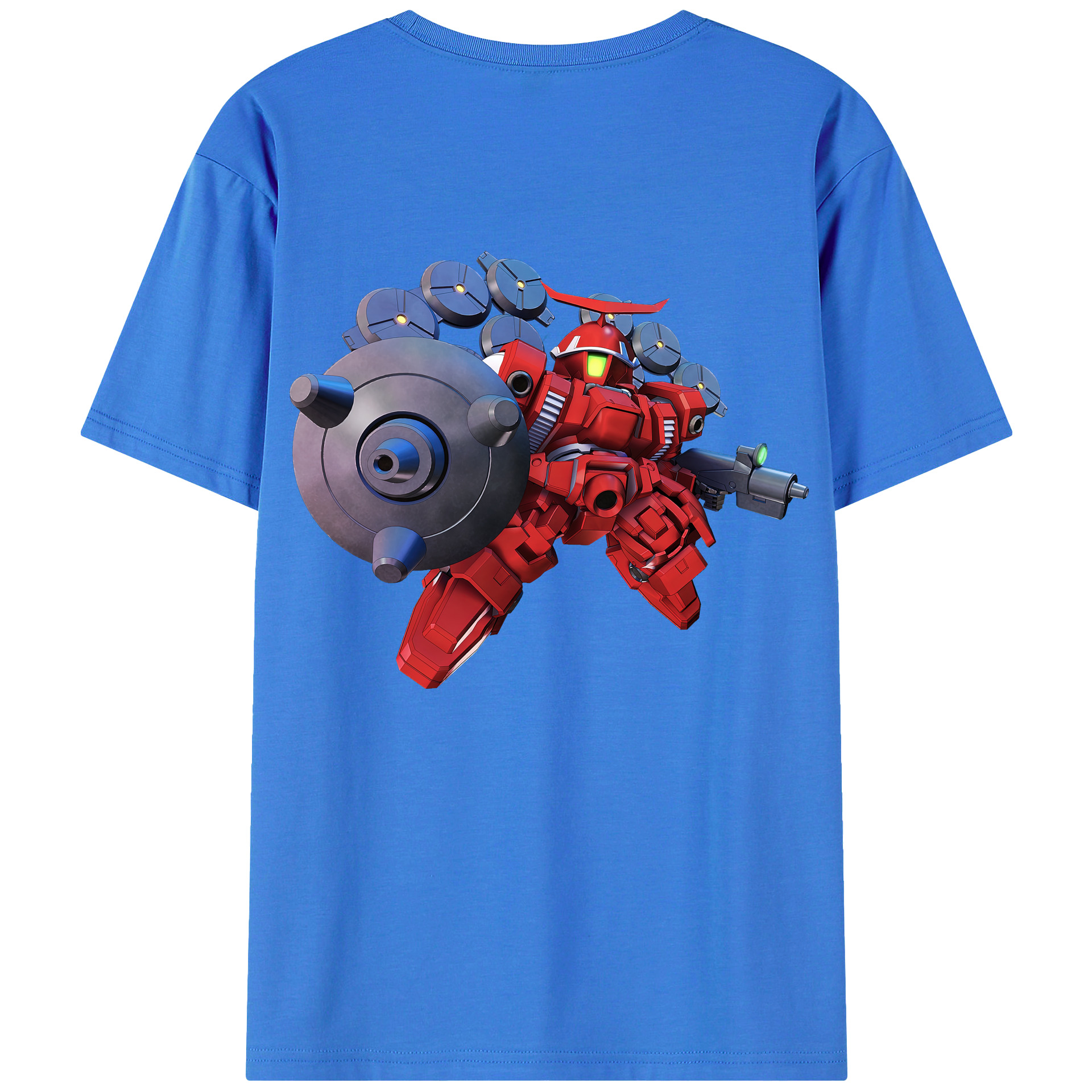 （画像用） 機動戦士ガンダム Mobile Suit Gundam 綿100％ メンズ半袖Tシャツ（バックプリント） 通気性