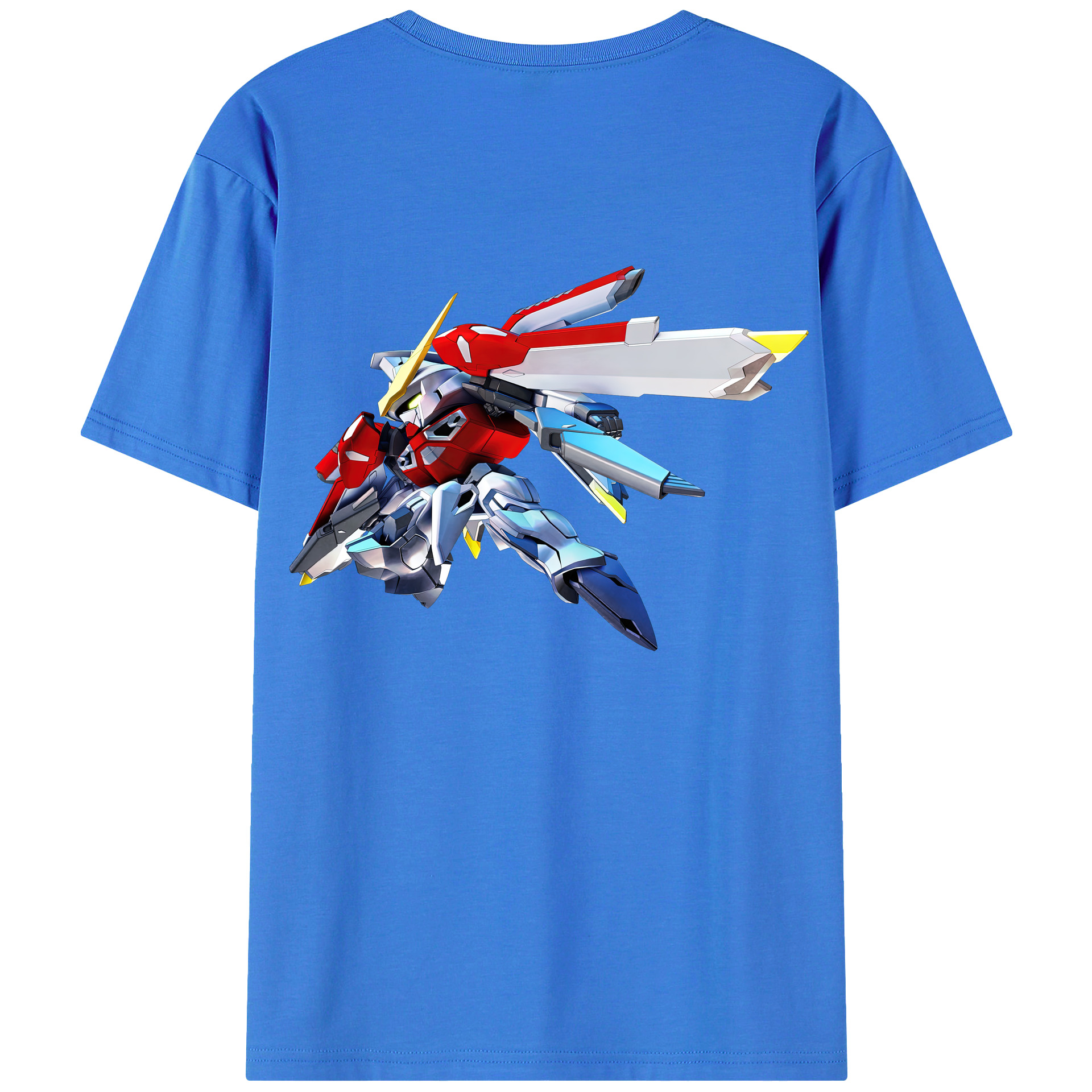 （画像用） 機動戦士ガンダム Mobile Suit Gundam 綿100％ メンズ半袖Tシャツ（バックプリント） 通気性
