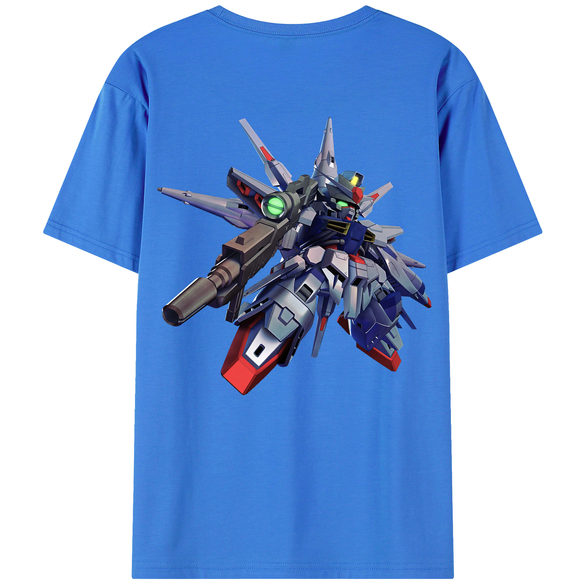（画像用） 機動戦士ガンダム Mobile Suit Gundam 綿100％ メンズ半袖Tシャツ（バックプリント） 通気性