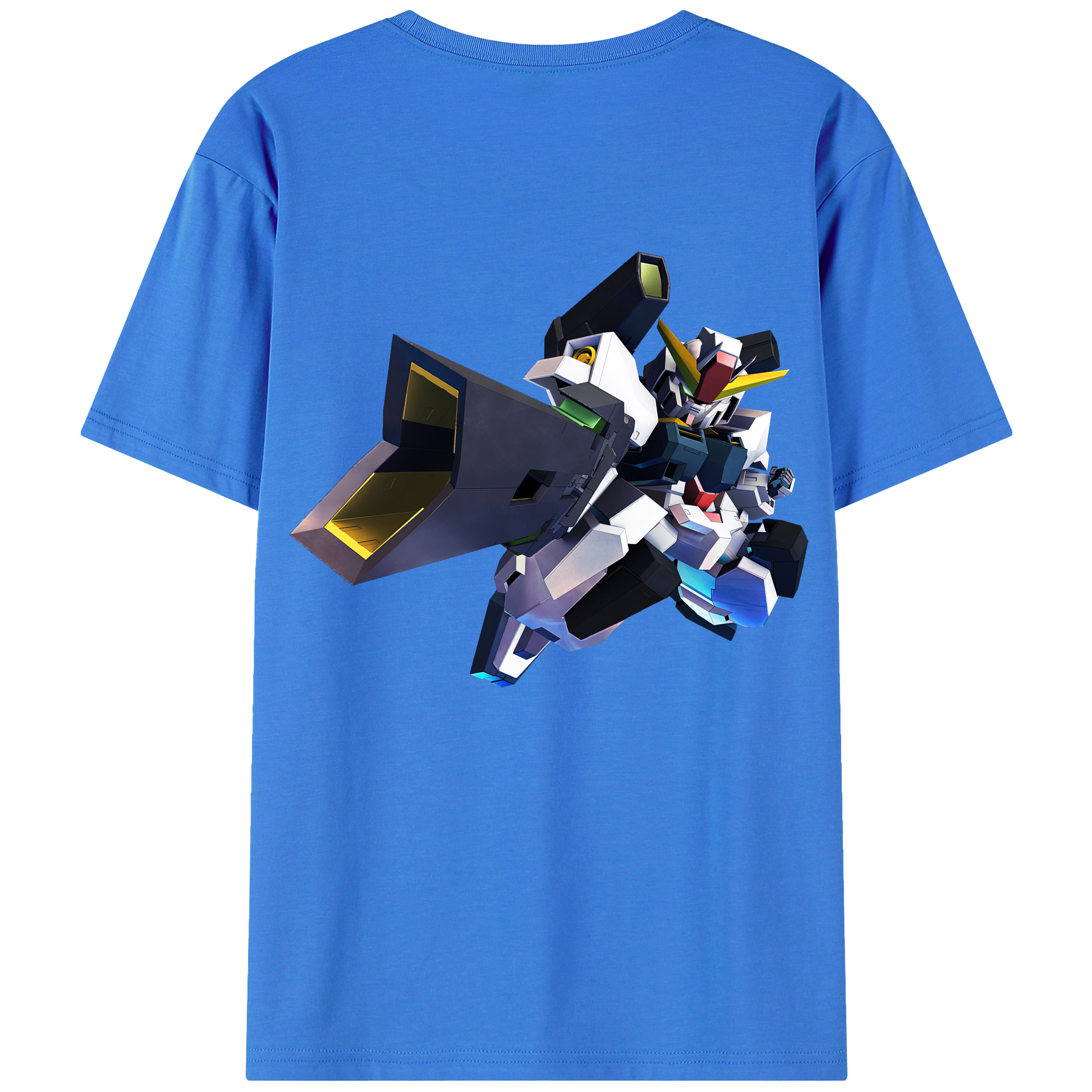 （画像用） 機動戦士ガンダム Mobile Suit Gundam 綿100％ メンズ半袖Tシャツ（バックプリント） 通気性