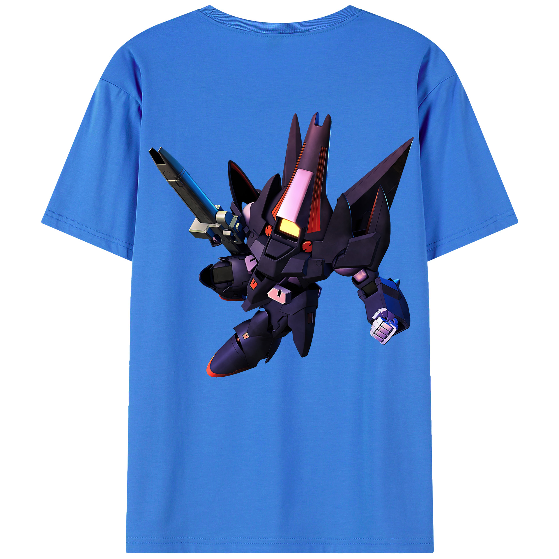 （画像用） 機動戦士ガンダム Mobile Suit Gundam 綿100％ メンズ半袖Tシャツ（バックプリント） 通気性