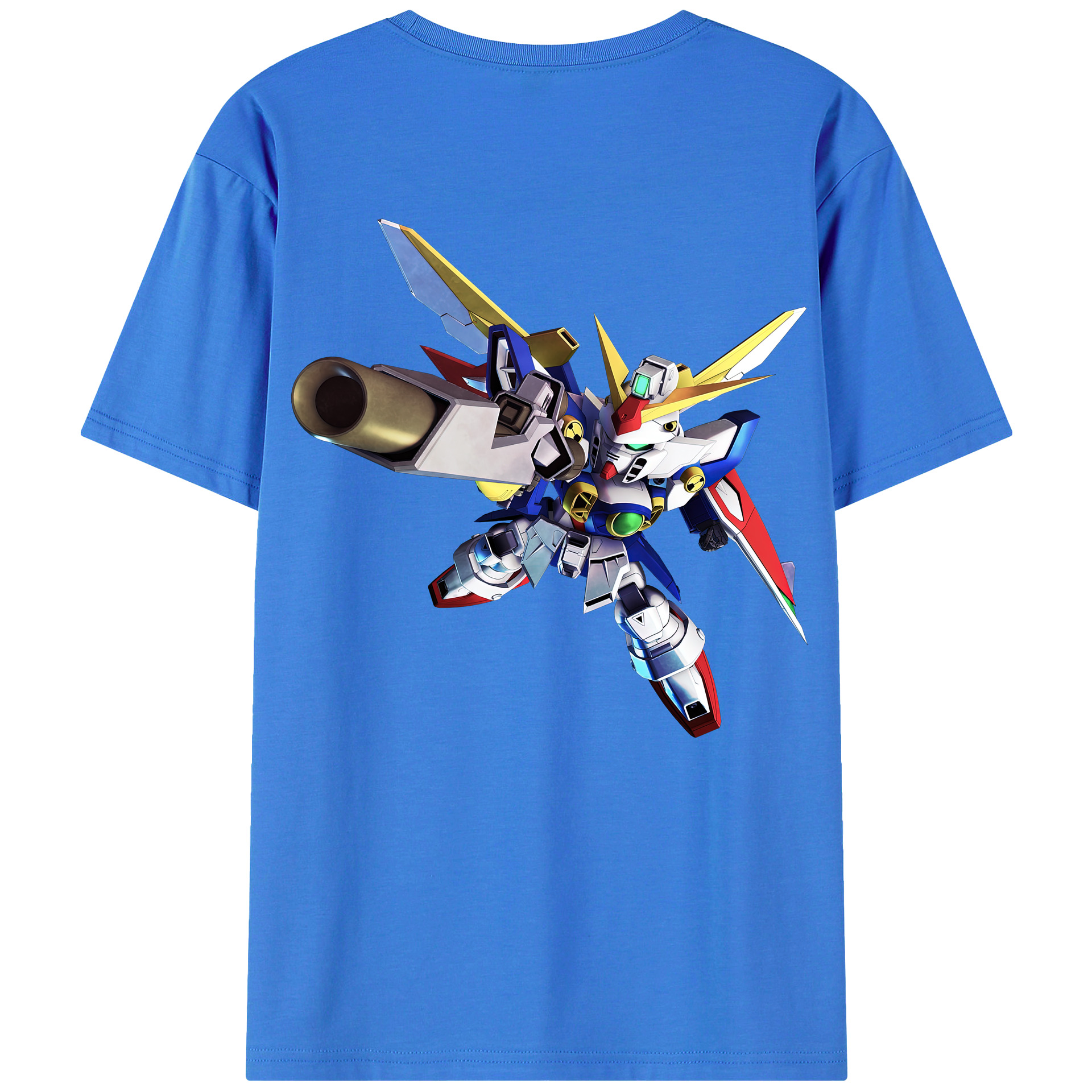 （画像用） 機動戦士ガンダム Mobile Suit Gundam 綿100％ メンズ半袖Tシャツ（バックプリント） 通気性