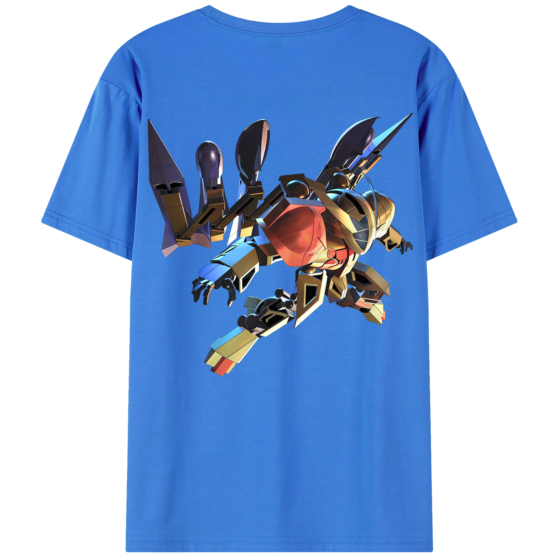 （画像用） 機動戦士ガンダム Mobile Suit Gundam 綿100％ メンズ半袖Tシャツ（バックプリント） 通気性