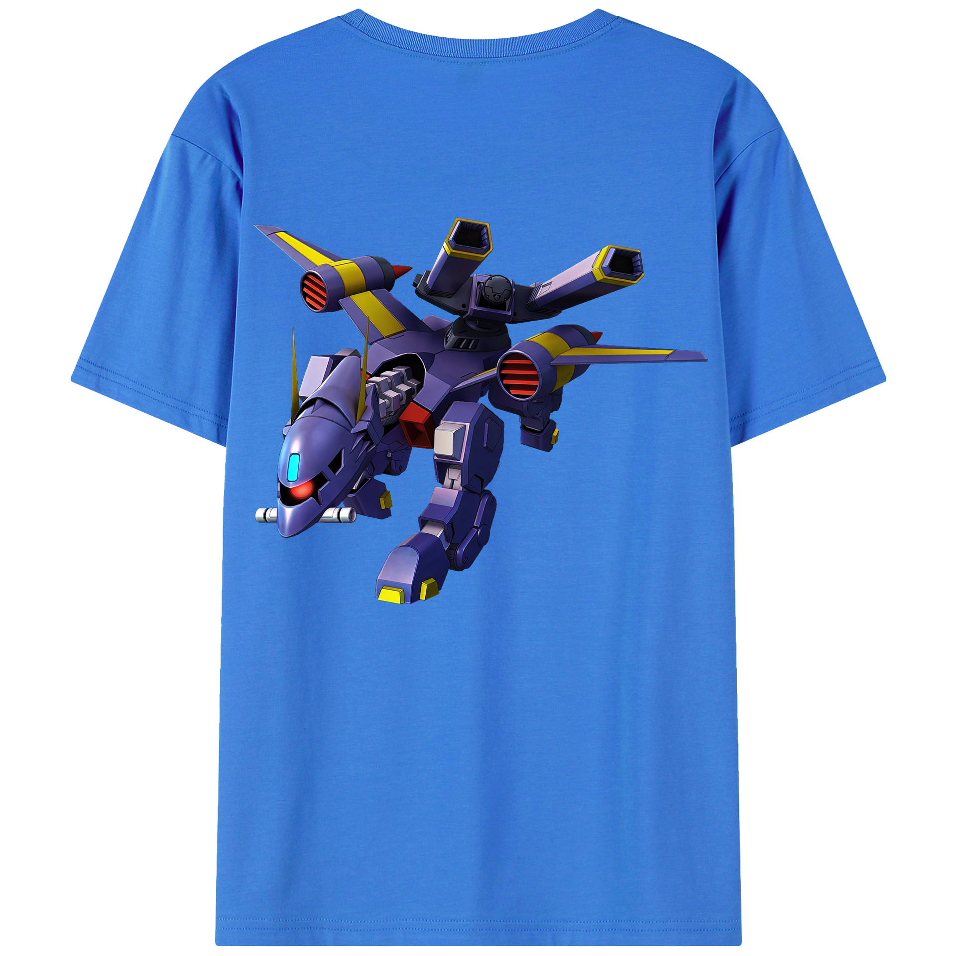 （画像用） 機動戦士ガンダム Mobile Suit Gundam 綿100％ メンズ半袖Tシャツ（バックプリント） 通気性