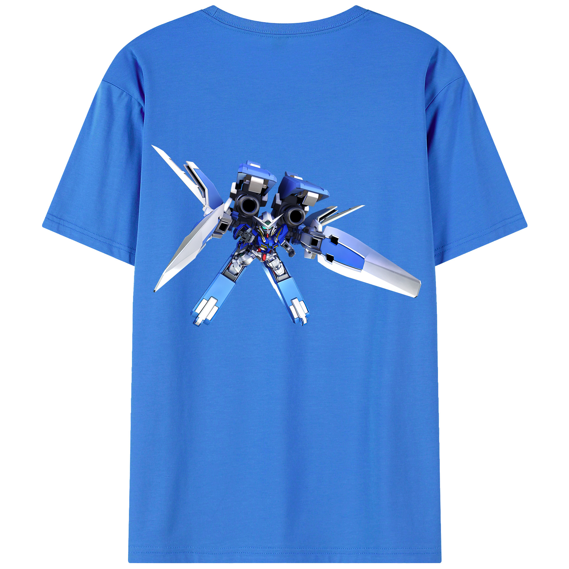 （画像用） 機動戦士ガンダム Mobile Suit Gundam 綿100％ メンズ半袖Tシャツ（バックプリント） 通気性
