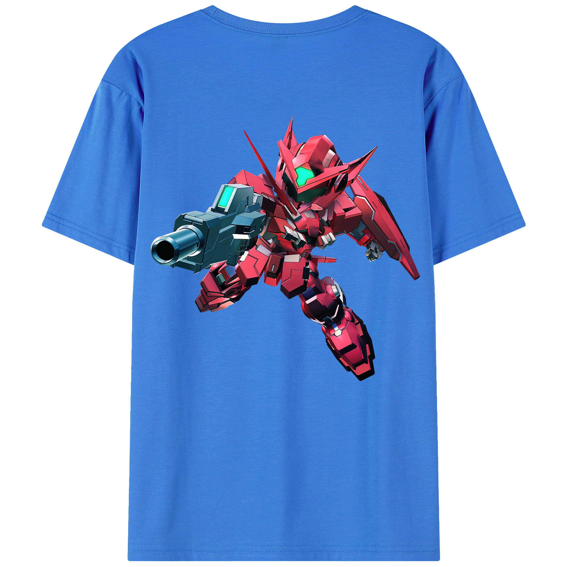 （画像用） 機動戦士ガンダム Mobile Suit Gundam 綿100％ メンズ半袖Tシャツ（バックプリント） 通気性