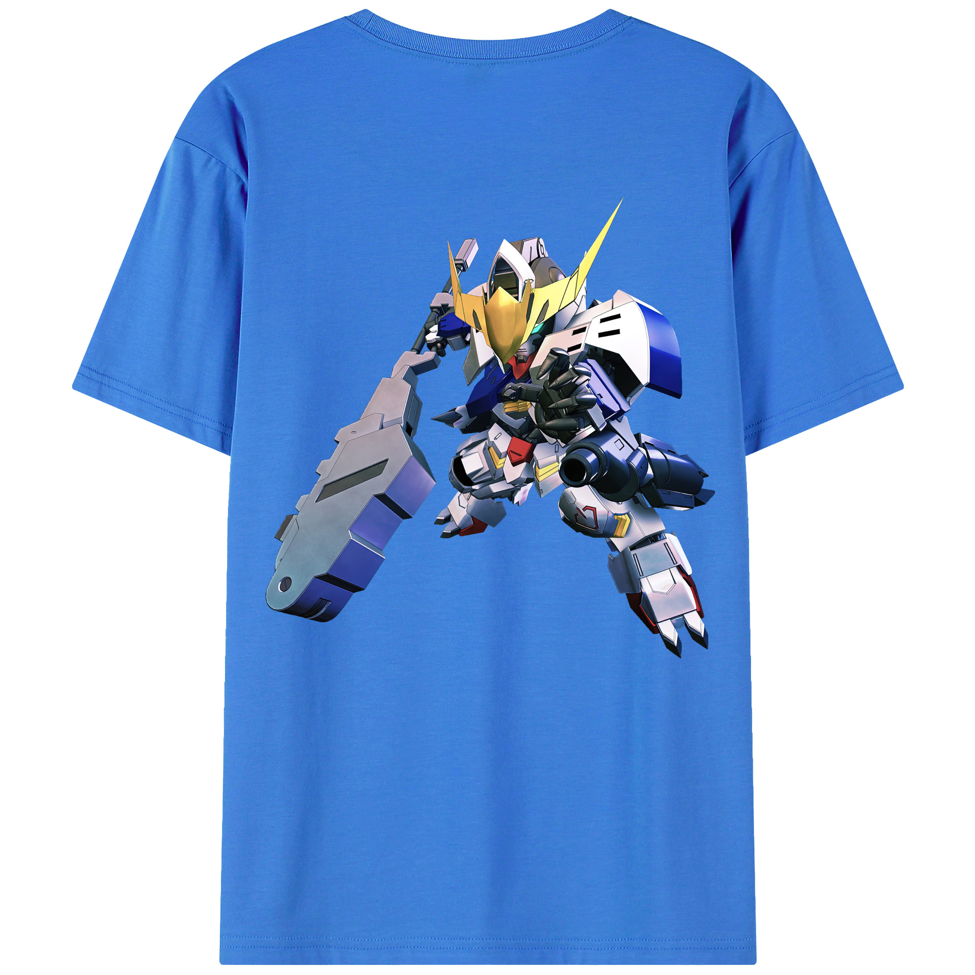 （画像用） 機動戦士ガンダム Mobile Suit Gundam 綿100％ メンズ半袖Tシャツ（バックプリント） 通気性