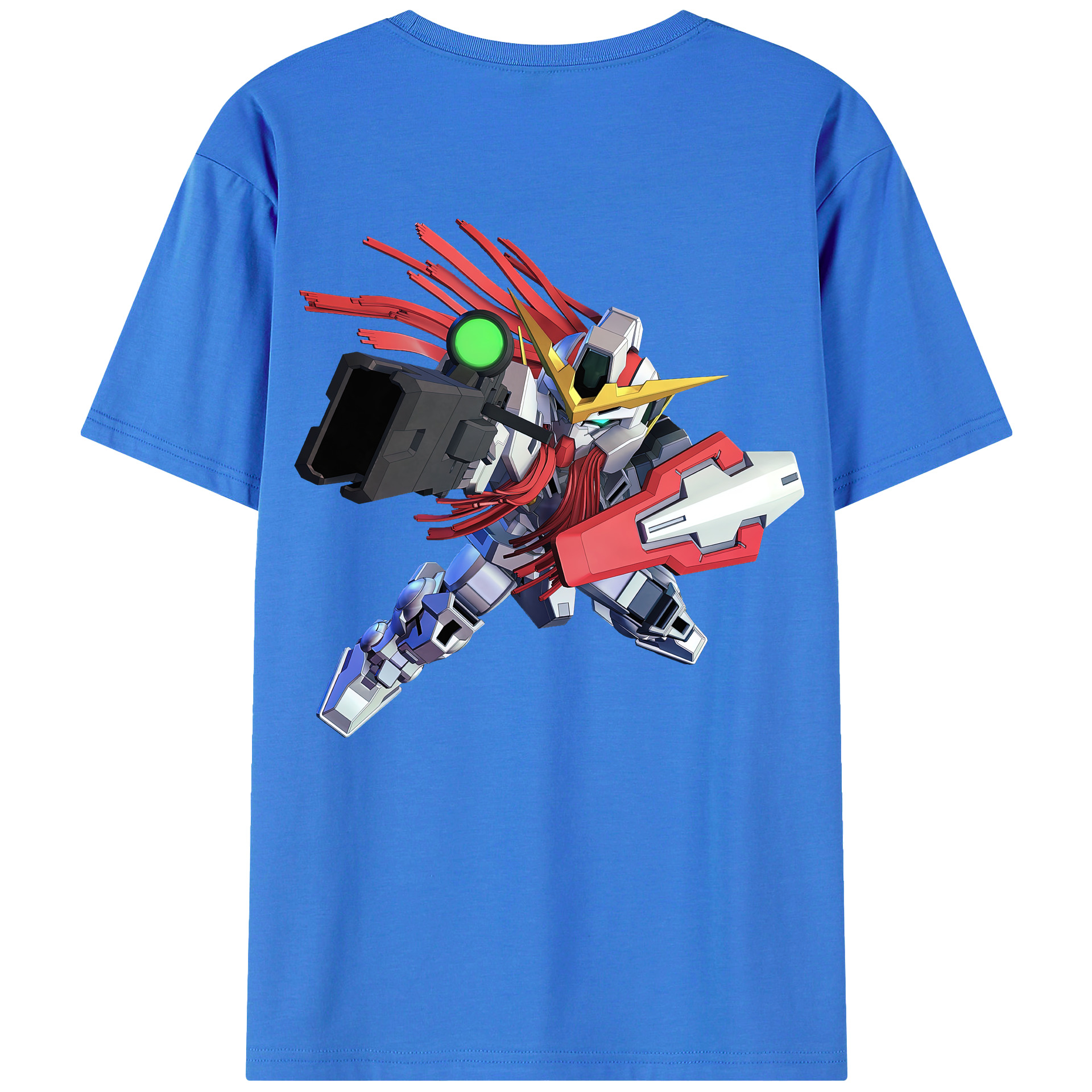 （画像用） 機動戦士ガンダム Mobile Suit Gundam 綿100％ メンズ半袖Tシャツ（バックプリント） 通気性