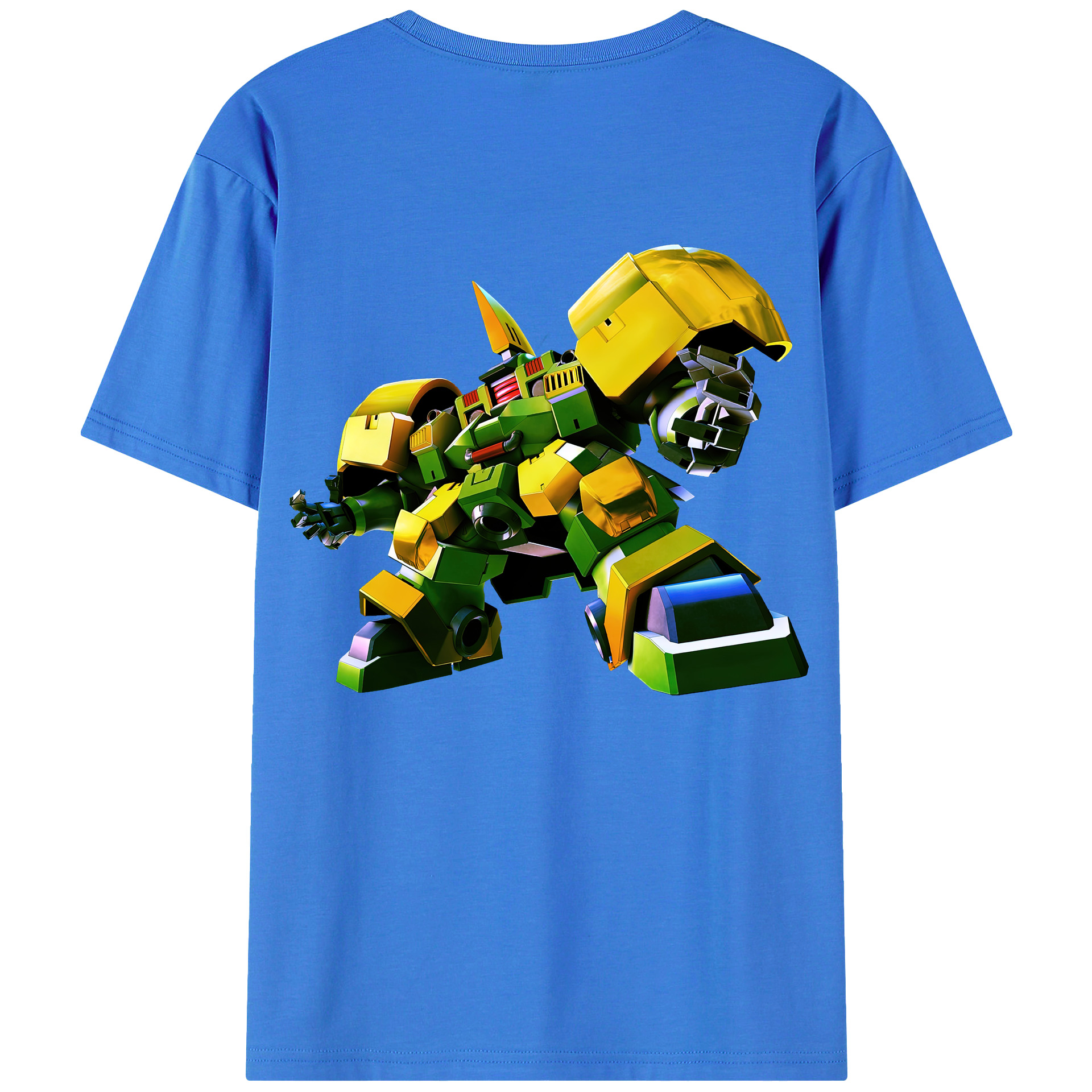 （画像用） 機動戦士ガンダム Mobile Suit Gundam 綿100％ メンズ半袖Tシャツ（バックプリント） 通気性