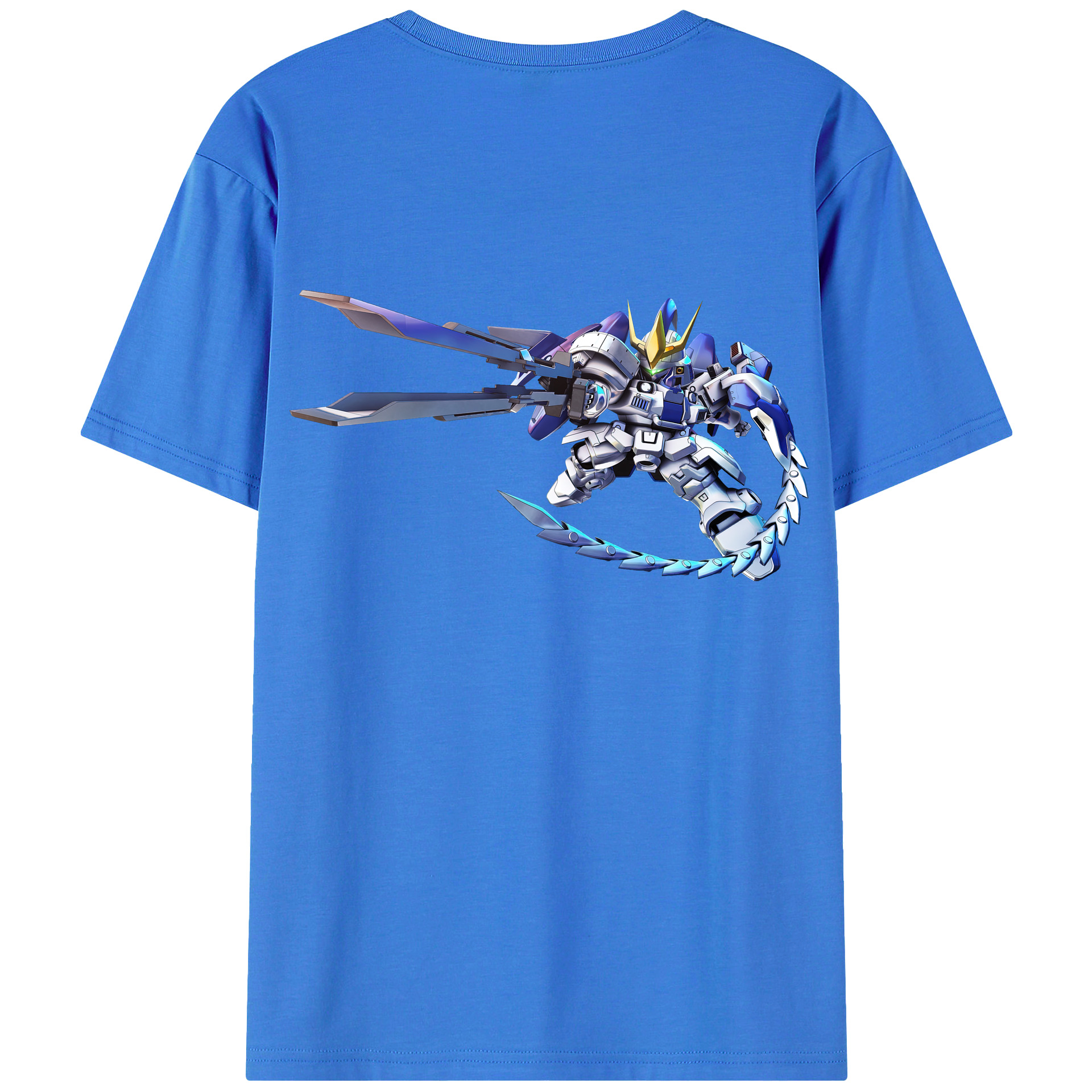 （画像用） 機動戦士ガンダム Mobile Suit Gundam 綿100％ メンズ半袖Tシャツ（バックプリント） 通気性
