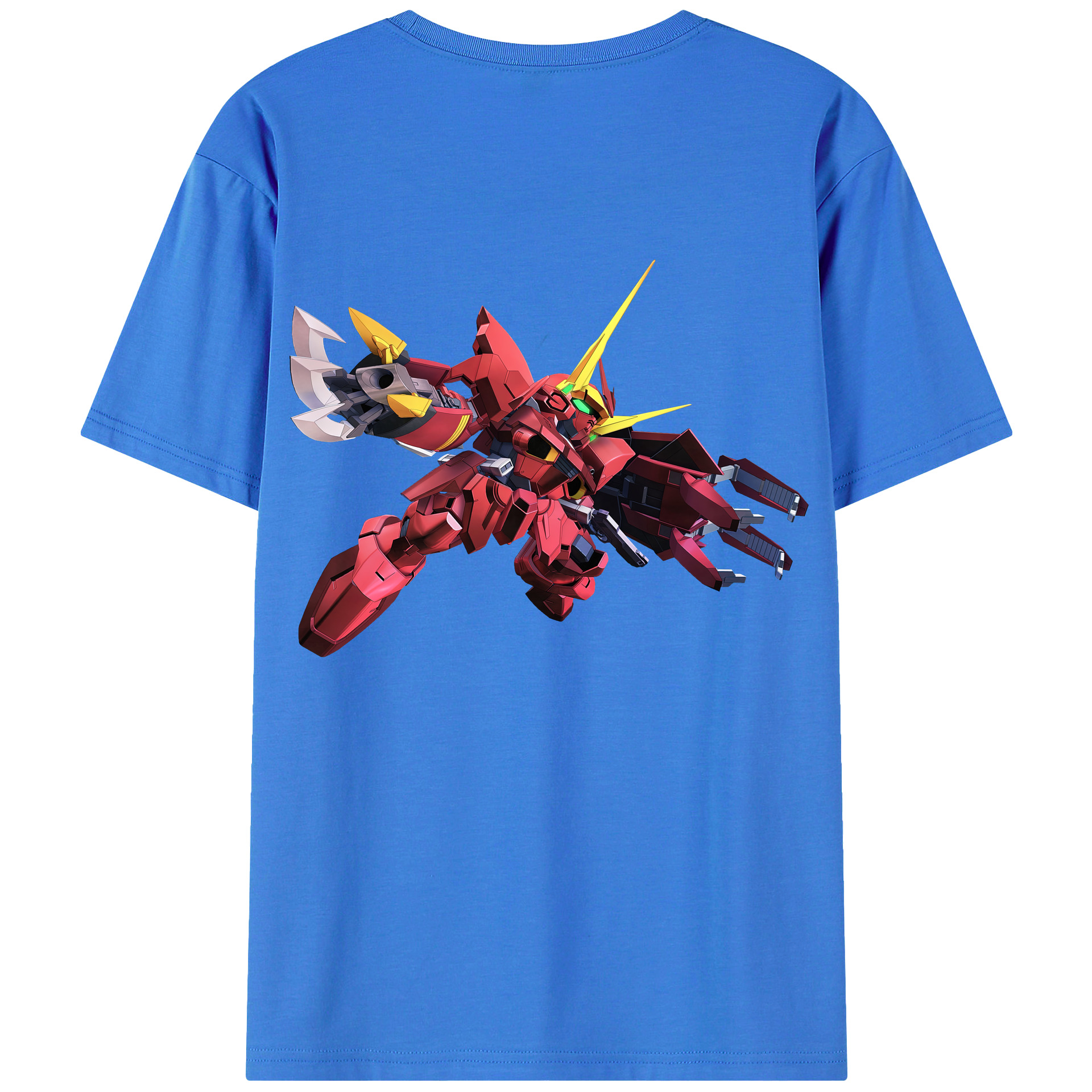 （画像用） 機動戦士ガンダム Mobile Suit Gundam 綿100％ メンズ半袖Tシャツ（バックプリント） 通気性