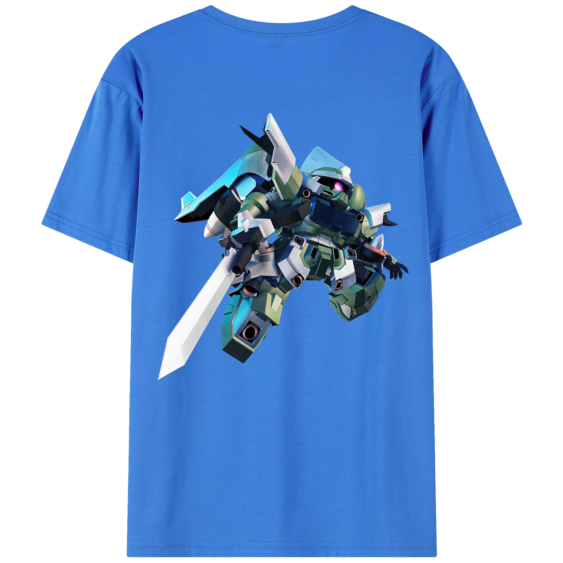 （画像用） 機動戦士ガンダム Mobile Suit Gundam 綿100％ メンズ半袖Tシャツ（バックプリント） 通気性