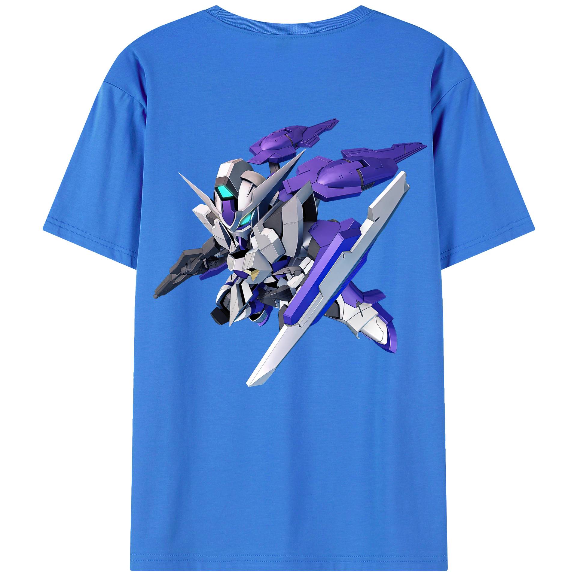 （画像用） 機動戦士ガンダム Mobile Suit Gundam 綿100％ メンズ半袖Tシャツ（バックプリント） 通気性