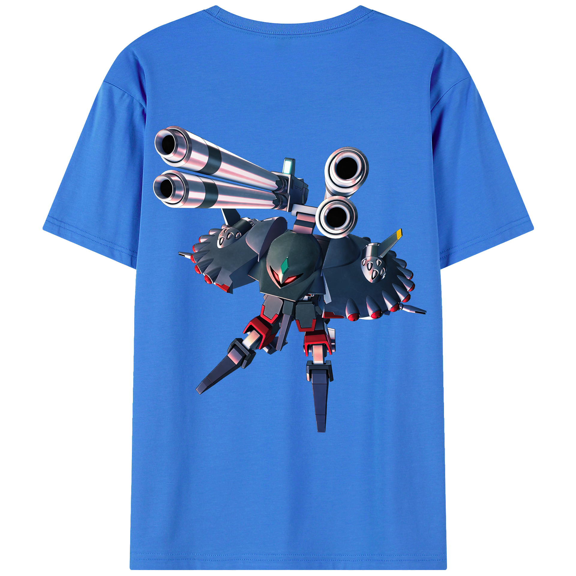 （画像用） 機動戦士ガンダム Mobile Suit Gundam 綿100％ メンズ半袖Tシャツ（バックプリント） 通気性