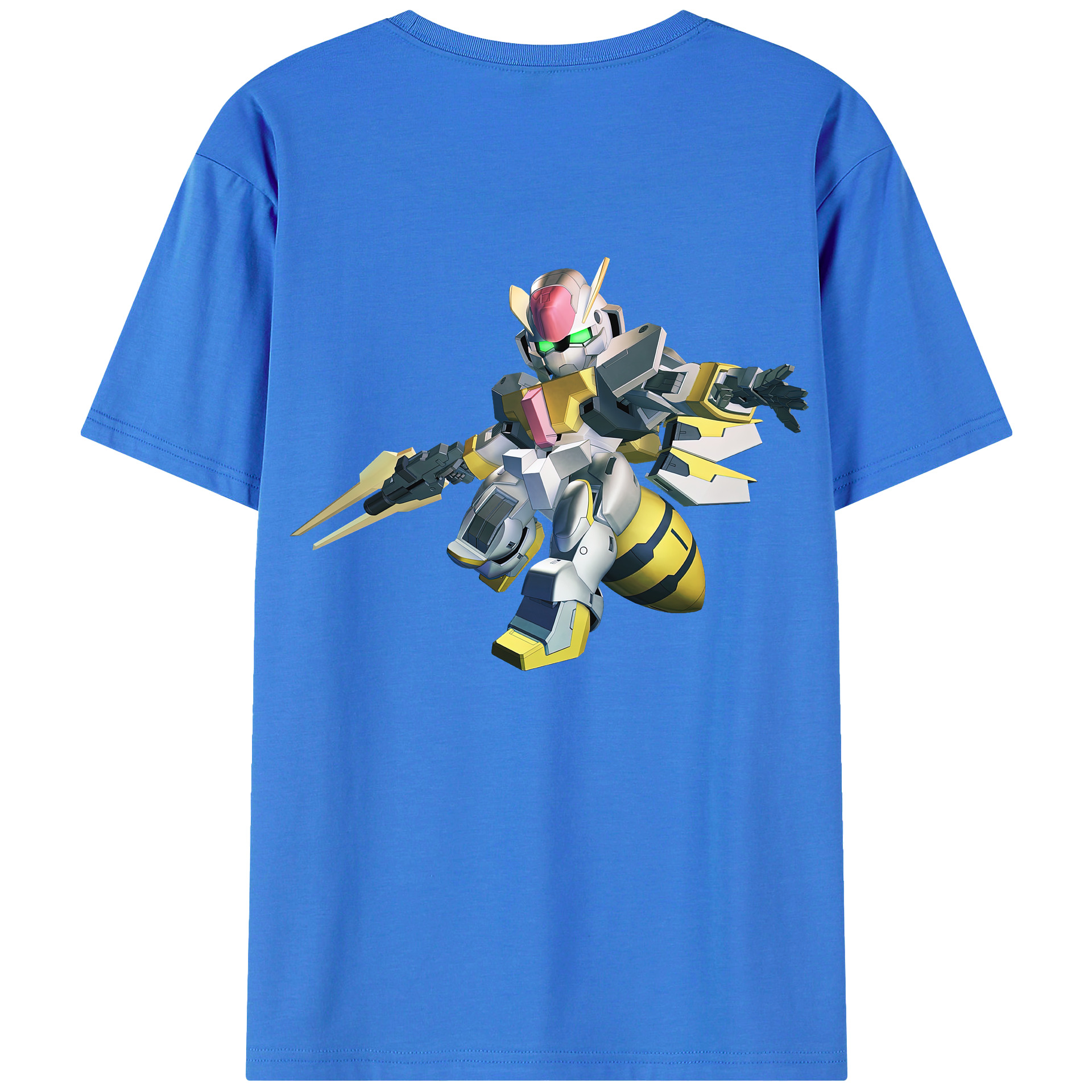 （画像用） 機動戦士ガンダム Mobile Suit Gundam 綿100％ メンズ半袖Tシャツ（バックプリント） 通気性