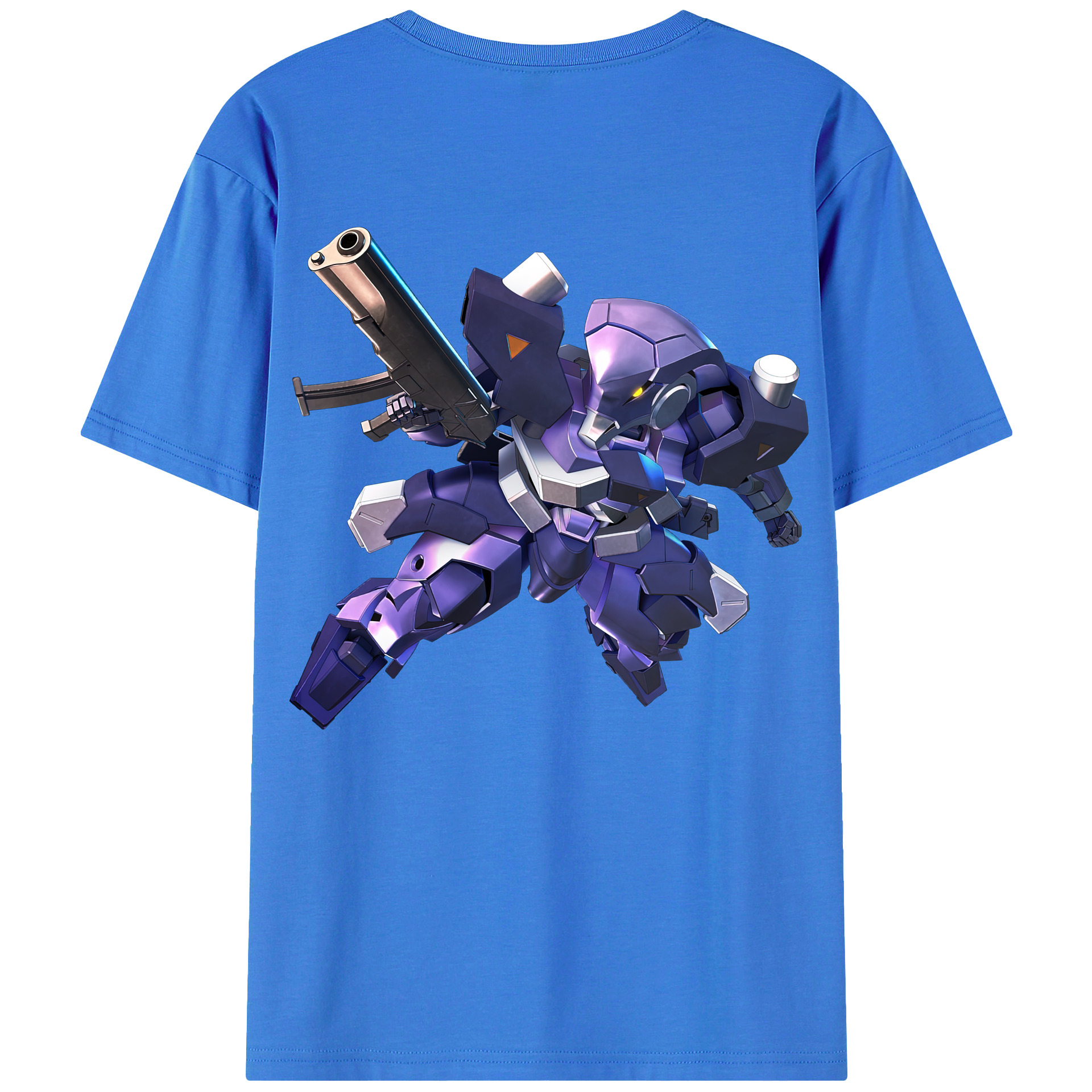 （画像用） 機動戦士ガンダム Mobile Suit Gundam 綿100％ メンズ半袖Tシャツ（バックプリント） 通気性