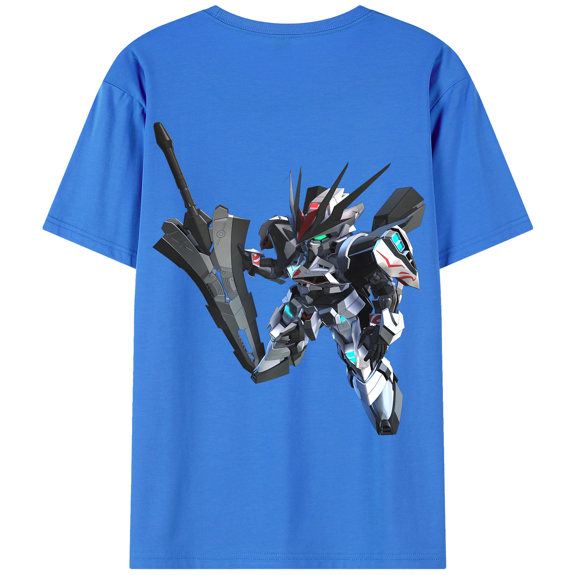 （画像用） 機動戦士ガンダム Mobile Suit Gundam 綿100％ メンズ半袖Tシャツ（バックプリント） 通気性