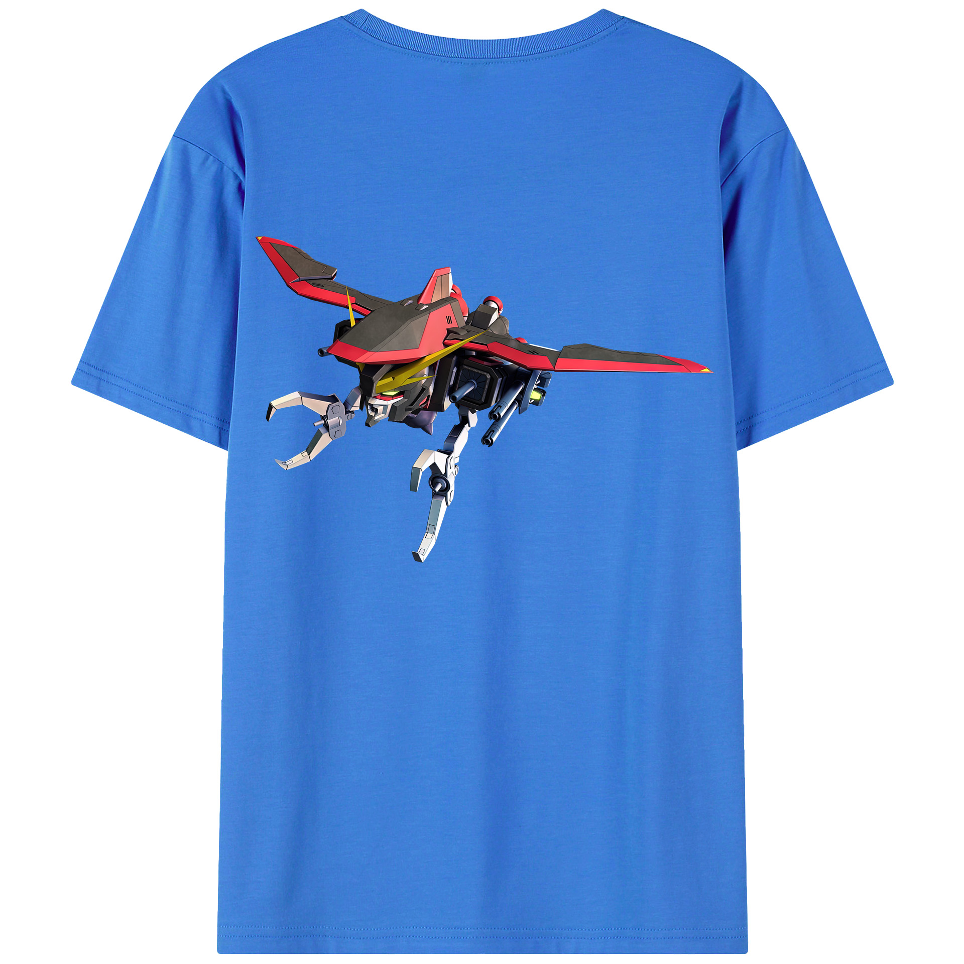 （画像用） 機動戦士ガンダム Mobile Suit Gundam 綿100％ メンズ半袖Tシャツ（バックプリント） 通気性