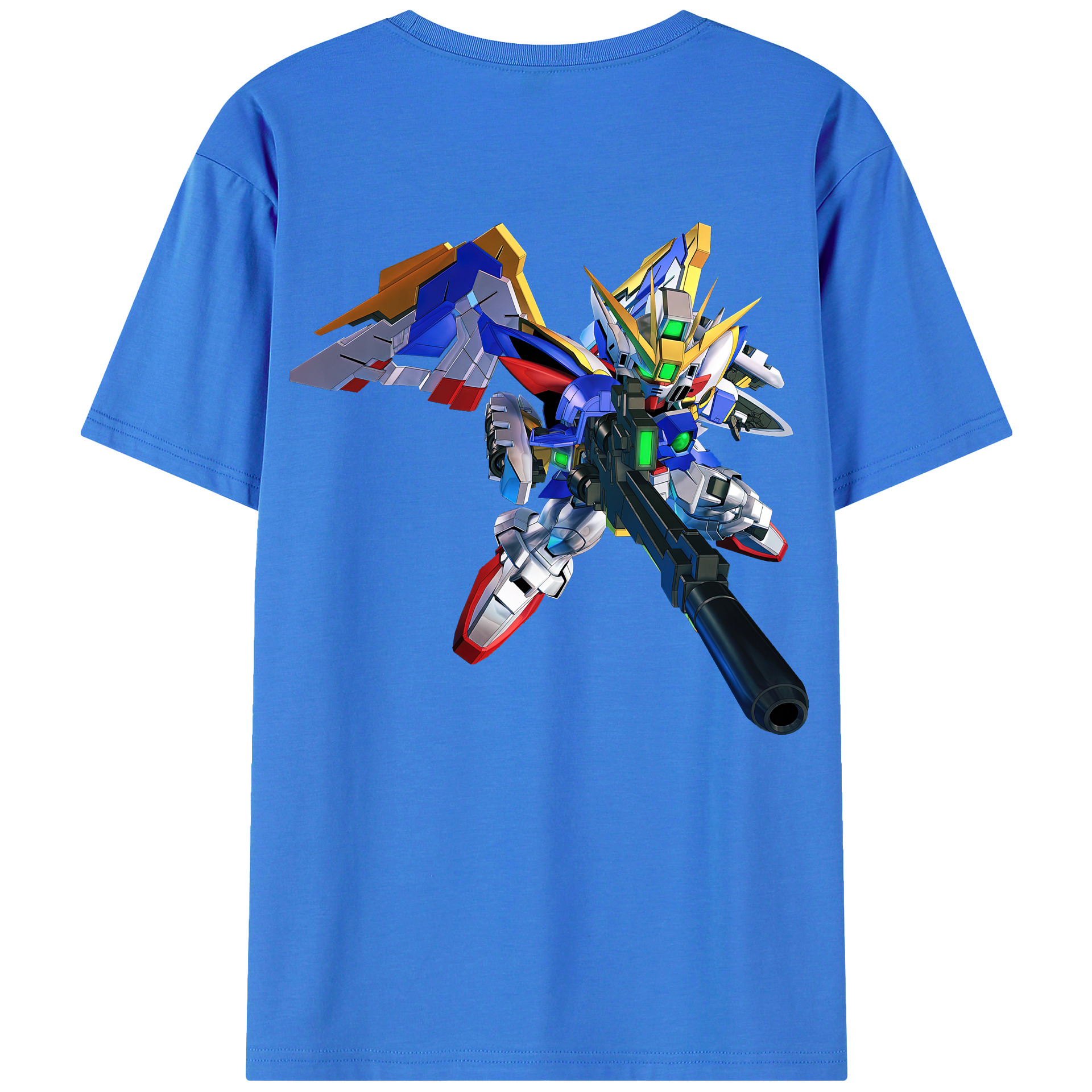 （画像用） 機動戦士ガンダム Mobile Suit Gundam 綿100％ メンズ半袖Tシャツ（バックプリント） 通気性
