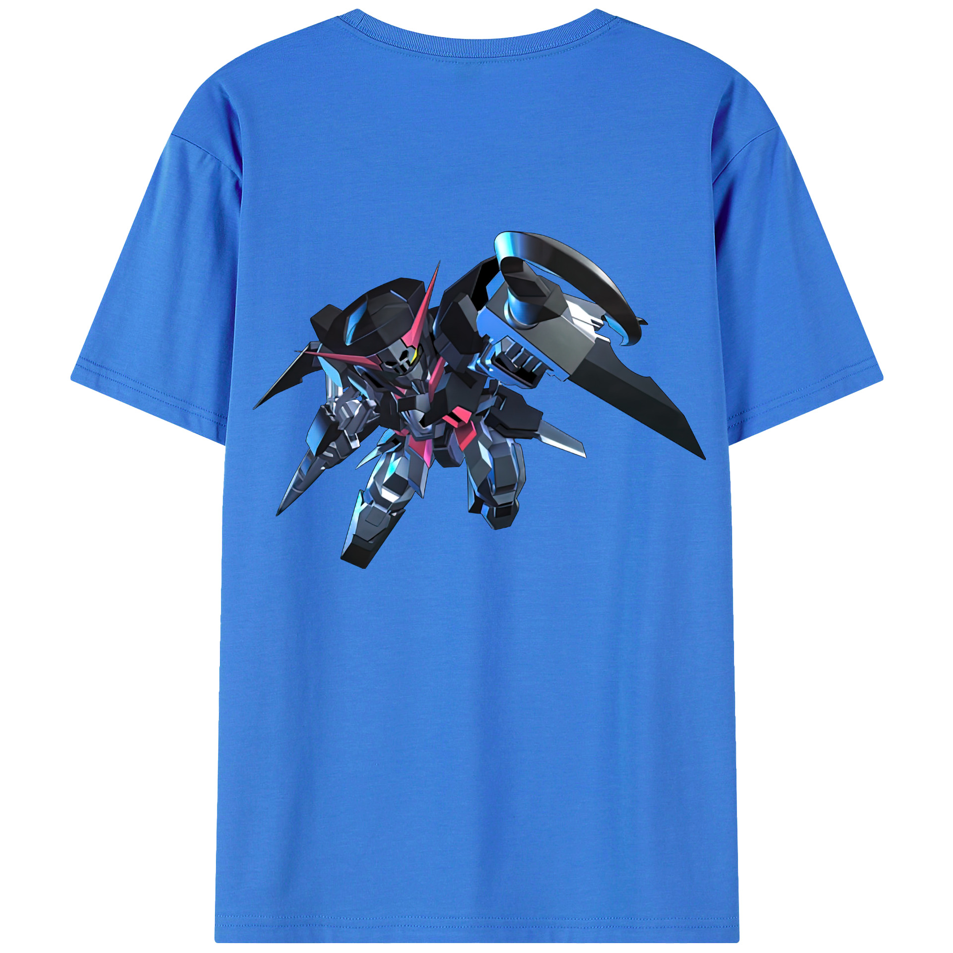 （画像用） 機動戦士ガンダム Mobile Suit Gundam 綿100％ メンズ半袖Tシャツ（バックプリント） 通気性