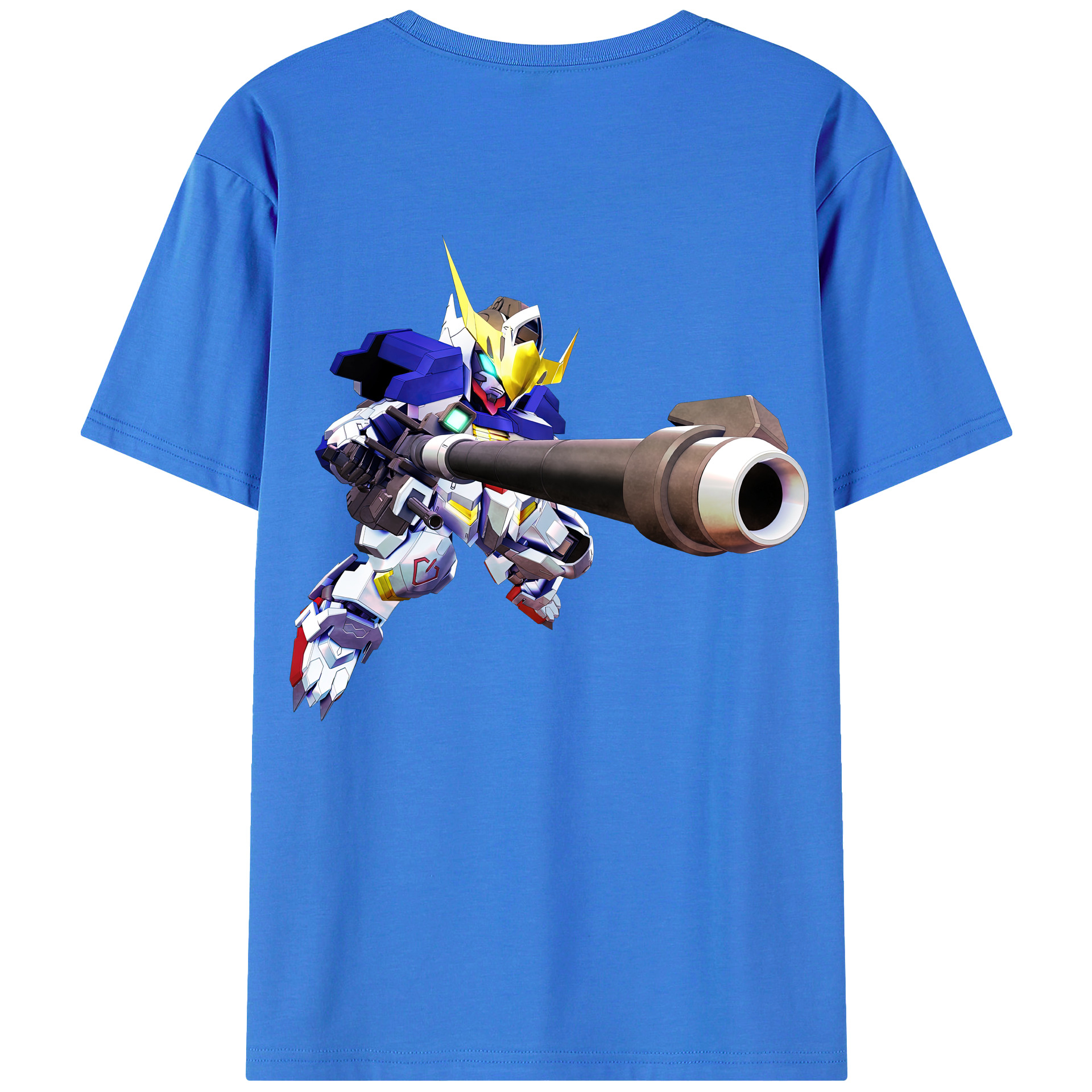 （画像用） 機動戦士ガンダム Mobile Suit Gundam 綿100％ メンズ半袖Tシャツ（バックプリント） 通気性