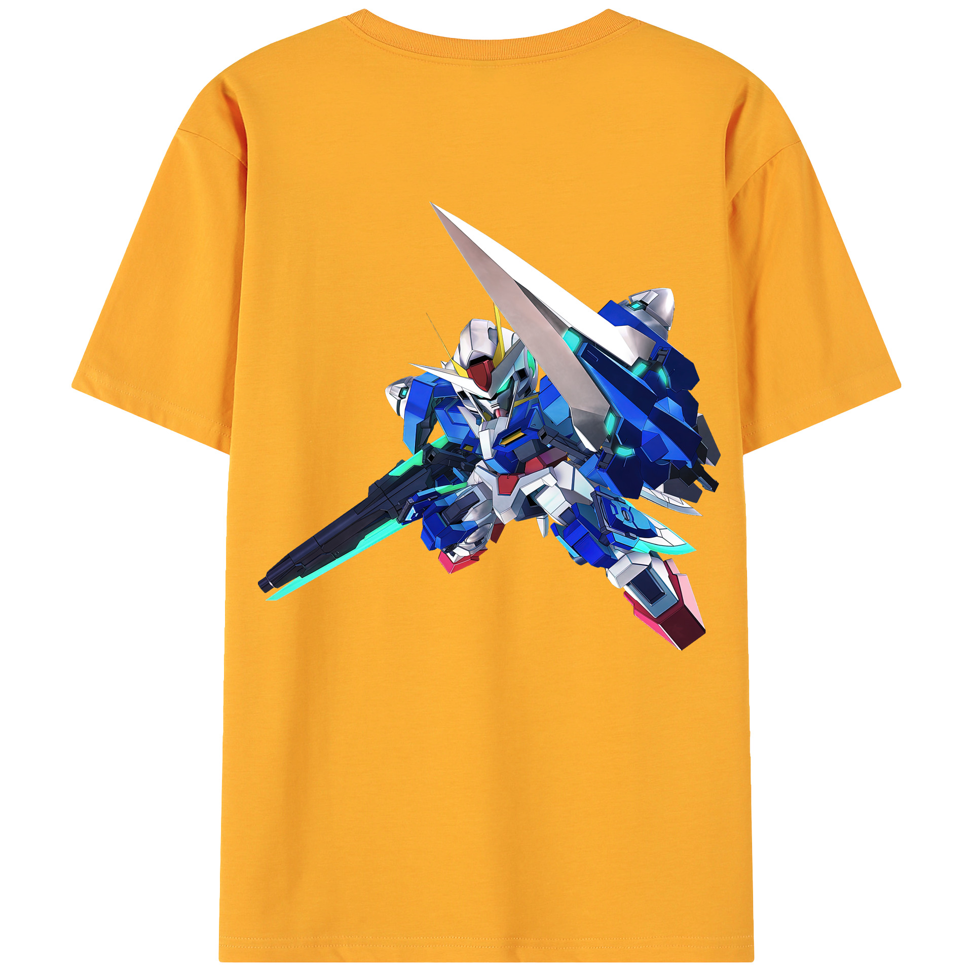 （画像用） 機動戦士ガンダム Mobile Suit Gundam 綿100％ メンズ半袖Tシャツ（バックプリント） 通気性