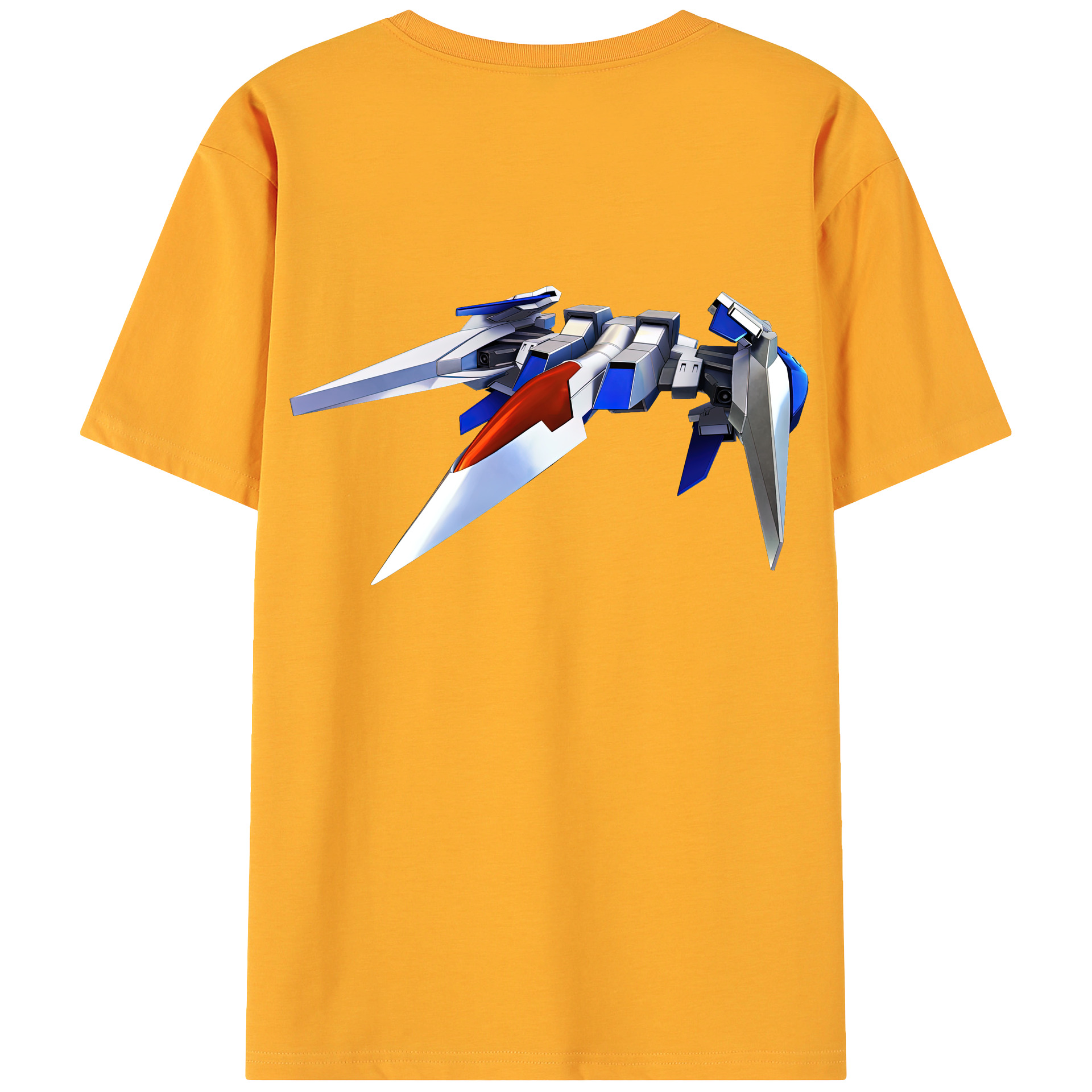 （画像用） 機動戦士ガンダム Mobile Suit Gundam 綿100％ メンズ半袖Tシャツ（バックプリント） 通気性