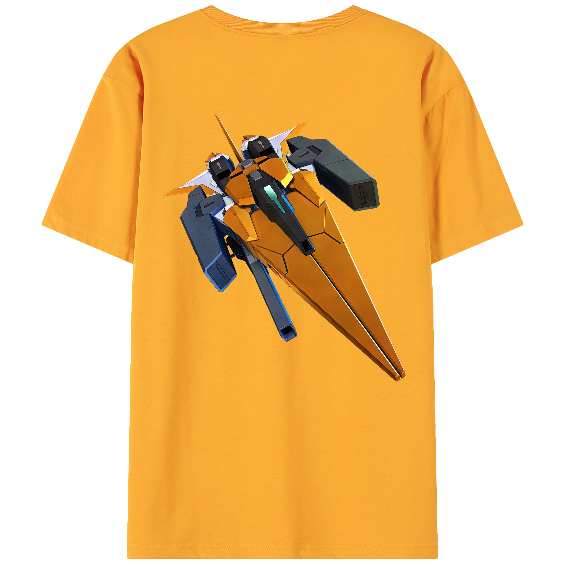 （画像用） 機動戦士ガンダム Mobile Suit Gundam 綿100％ メンズ半袖Tシャツ（バックプリント） 通気性