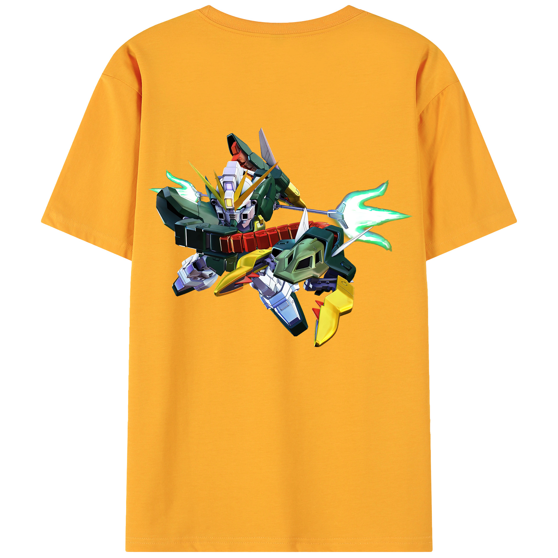 （画像用） 機動戦士ガンダム Mobile Suit Gundam 綿100％ メンズ半袖Tシャツ（バックプリント） 通気性