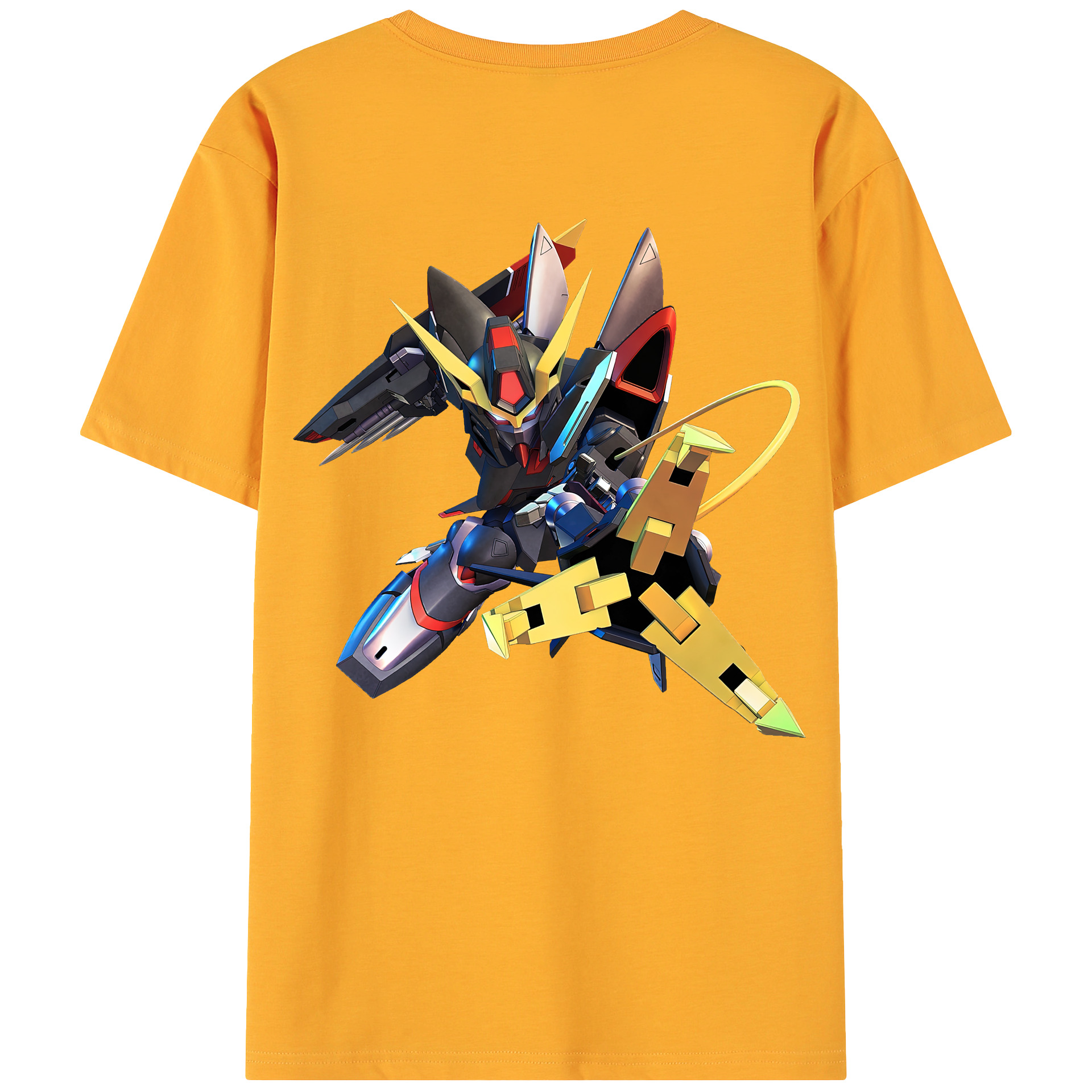 （画像用） 機動戦士ガンダム Mobile Suit Gundam 綿100％ メンズ半袖Tシャツ（バックプリント） 通気性