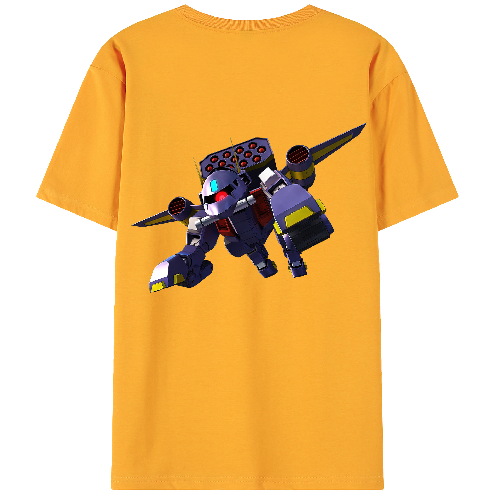 （画像用） 機動戦士ガンダム Mobile Suit Gundam 綿100％ メンズ半袖Tシャツ（バックプリント） 通気性