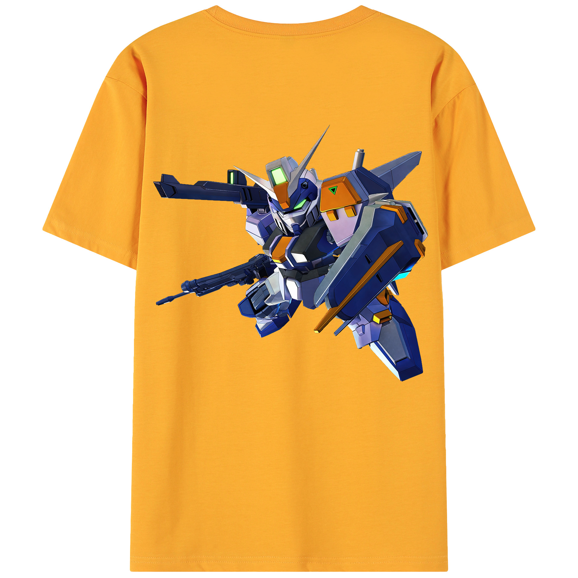 （画像用） 機動戦士ガンダム Mobile Suit Gundam 綿100％ メンズ半袖Tシャツ（バックプリント） 通気性