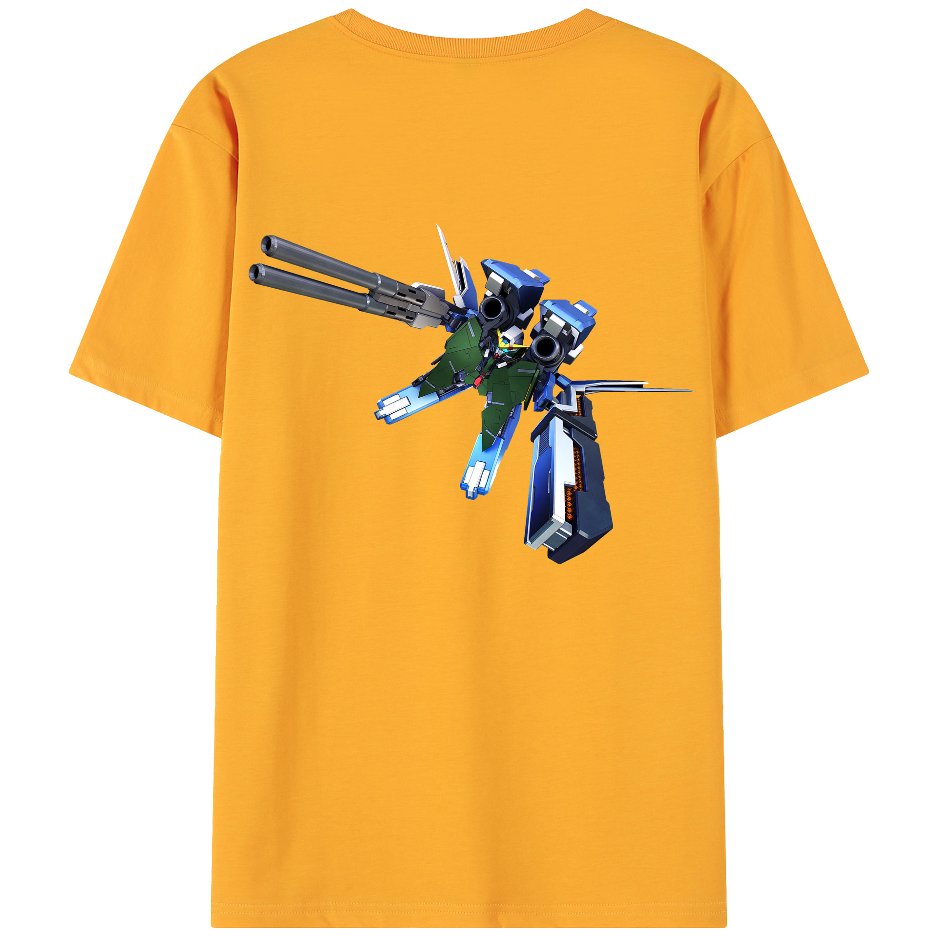 （画像用） 機動戦士ガンダム Mobile Suit Gundam 綿100％ メンズ半袖Tシャツ（バックプリント） 通気性