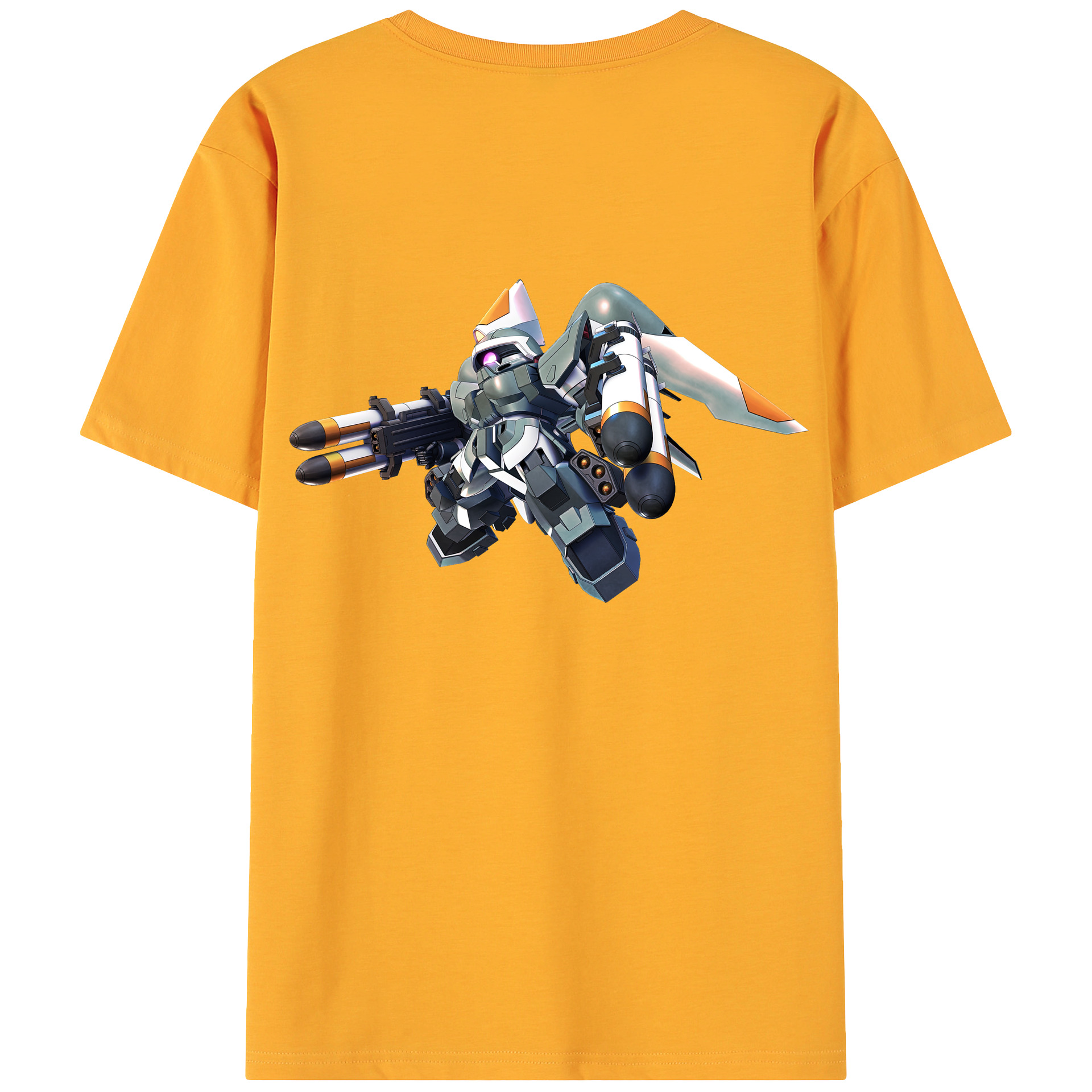 （画像用） 機動戦士ガンダム Mobile Suit Gundam 綿100％ メンズ半袖Tシャツ（バックプリント） 通気性
