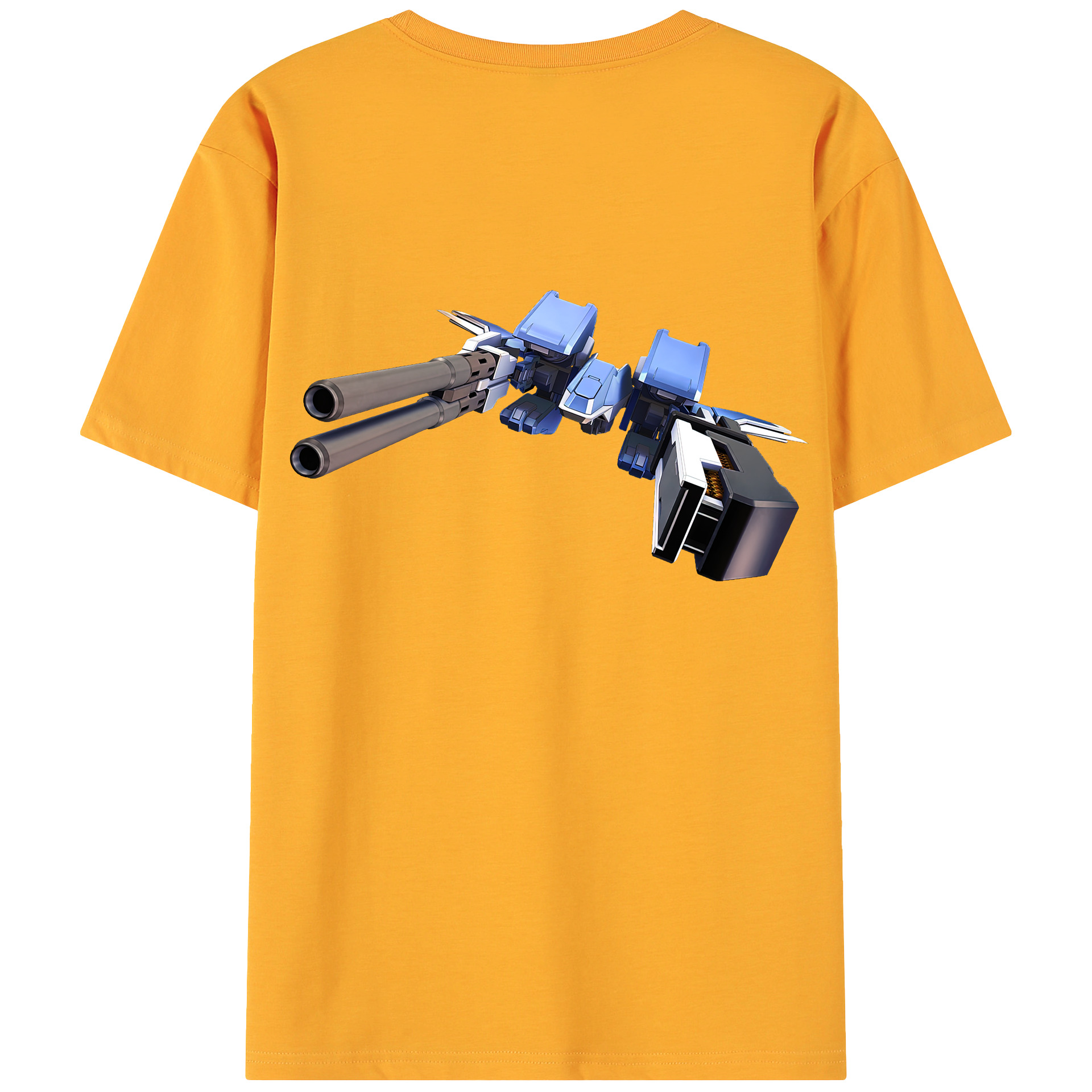 （画像用） 機動戦士ガンダム Mobile Suit Gundam 綿100％ メンズ半袖Tシャツ（バックプリント） 通気性