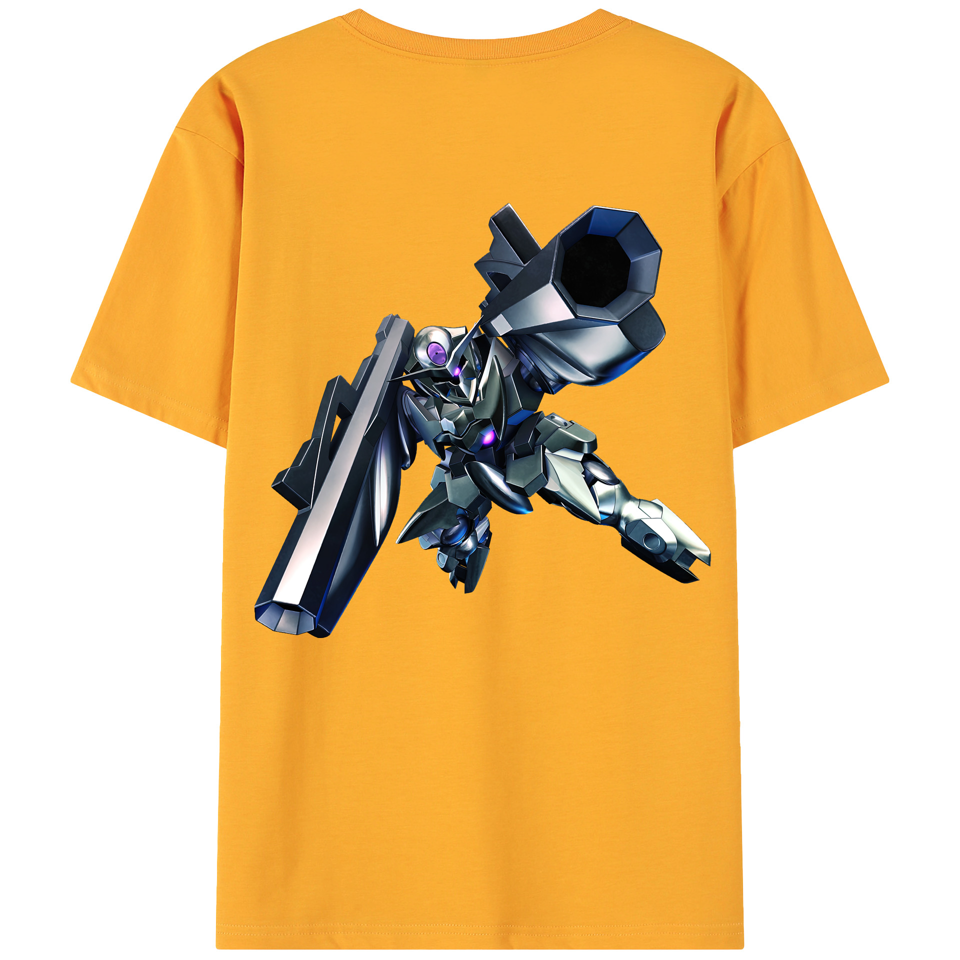 （画像用） 機動戦士ガンダム Mobile Suit Gundam 綿100％ メンズ半袖Tシャツ（バックプリント） 通気性